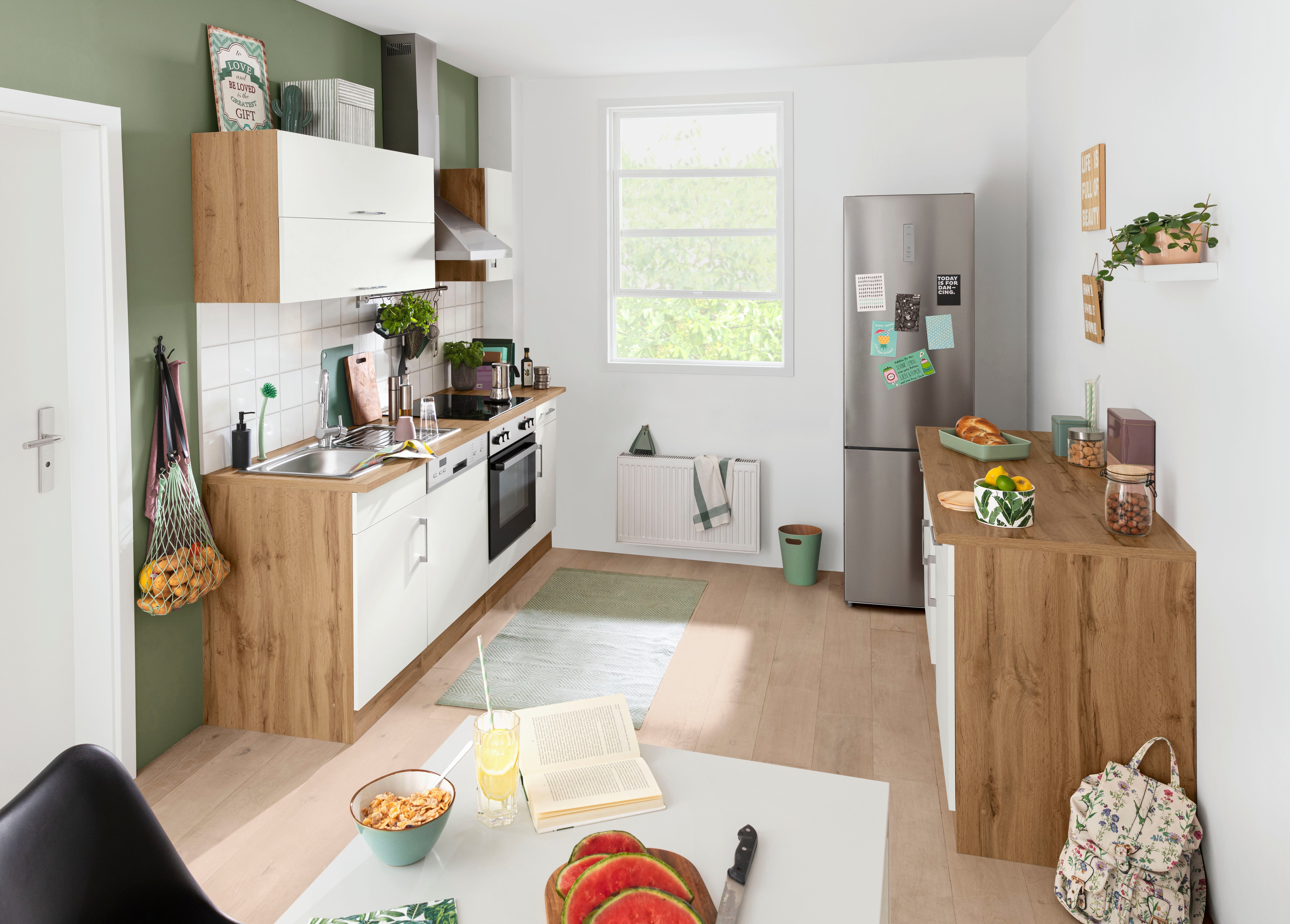 KOCHSTATION Küchenzeile KS-Colmar, ohne E-Geräte, Breite 210 cm günstig online kaufen