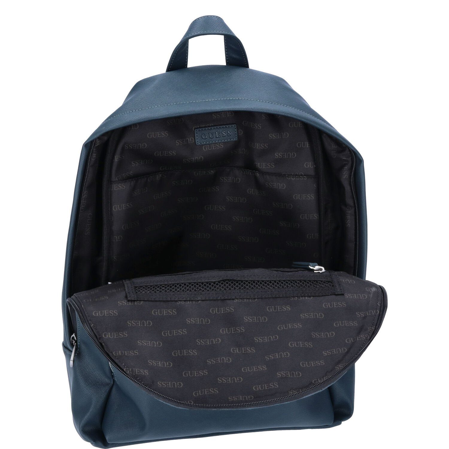 Guess Freizeitrucksack GUESS Rucksack Certosa Saffiano Eco teal (1-tlg)