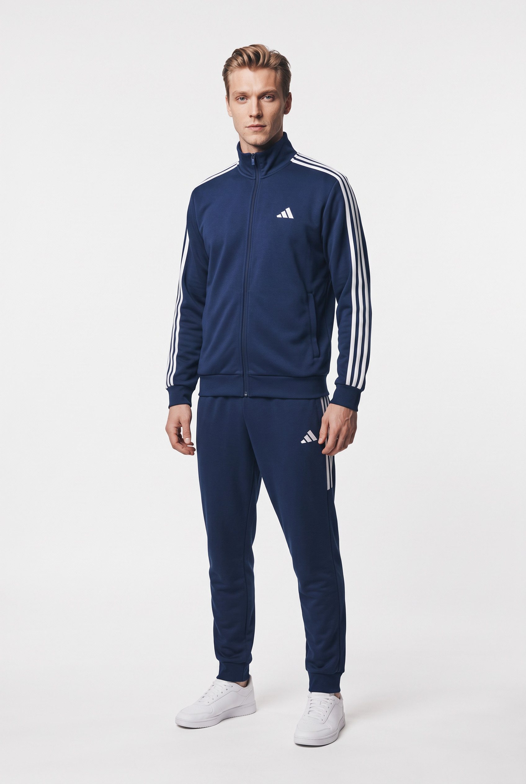 adidas Sportswear Trainingsanzug 3-STREIFEN FLEECE (2-tlg)