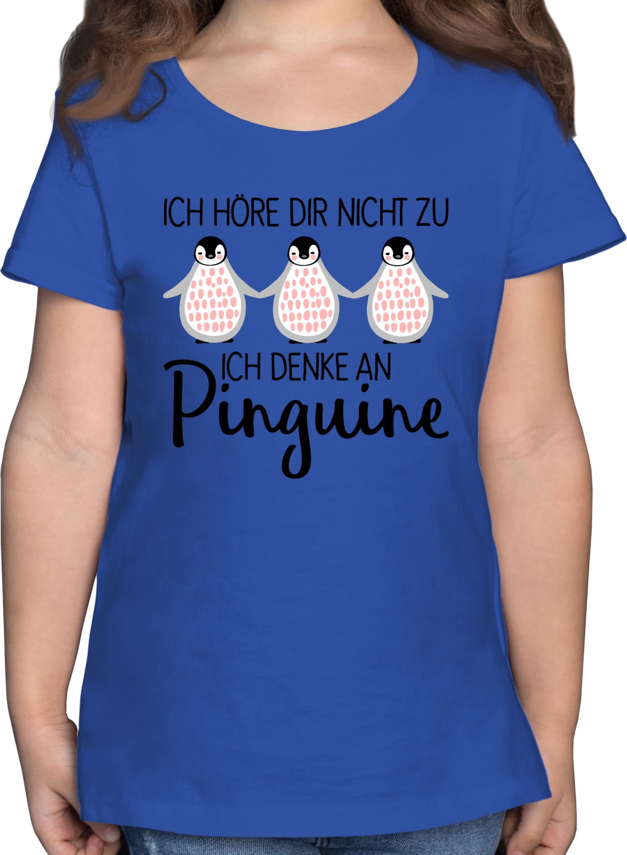 Shirtracer TShirt »Ich denke an Pinguine Tiermotiv Animal Print