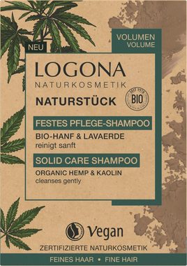 LOGONA Haarshampoo, Festes Shampoo Hanf & Lavaerde