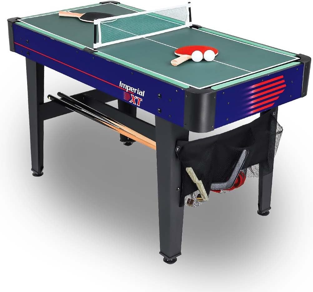 Carromco Multifunktionstisch Imperial-XT Tischspiele - 7 in 1 mit Billard, Tischtennis, Gleithockey, Eishockey & mehr