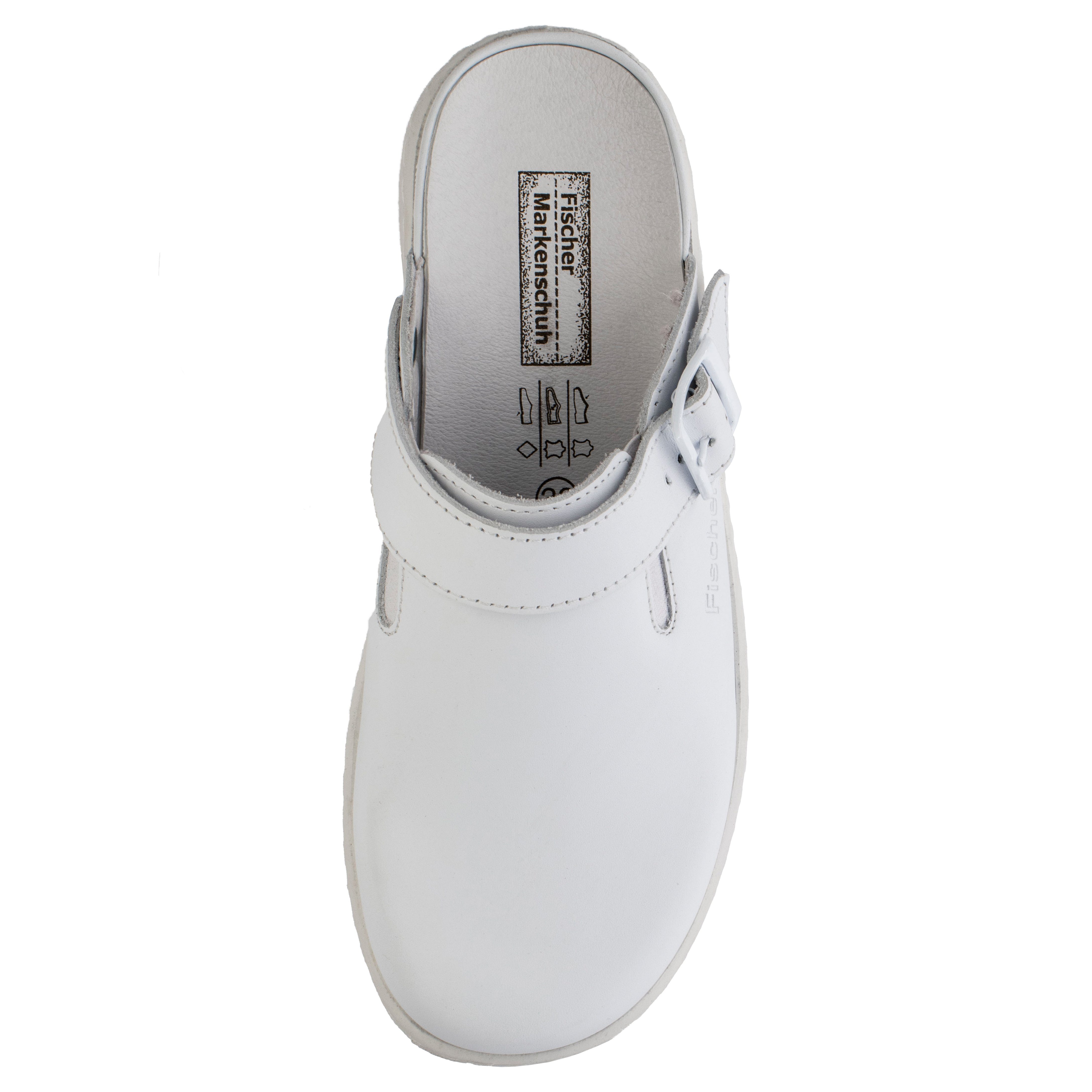 Fischer-Markenschuh Nancy Pantolette aus Nappaleder, Weite G, Ledereinlegesohle herausnehmbar