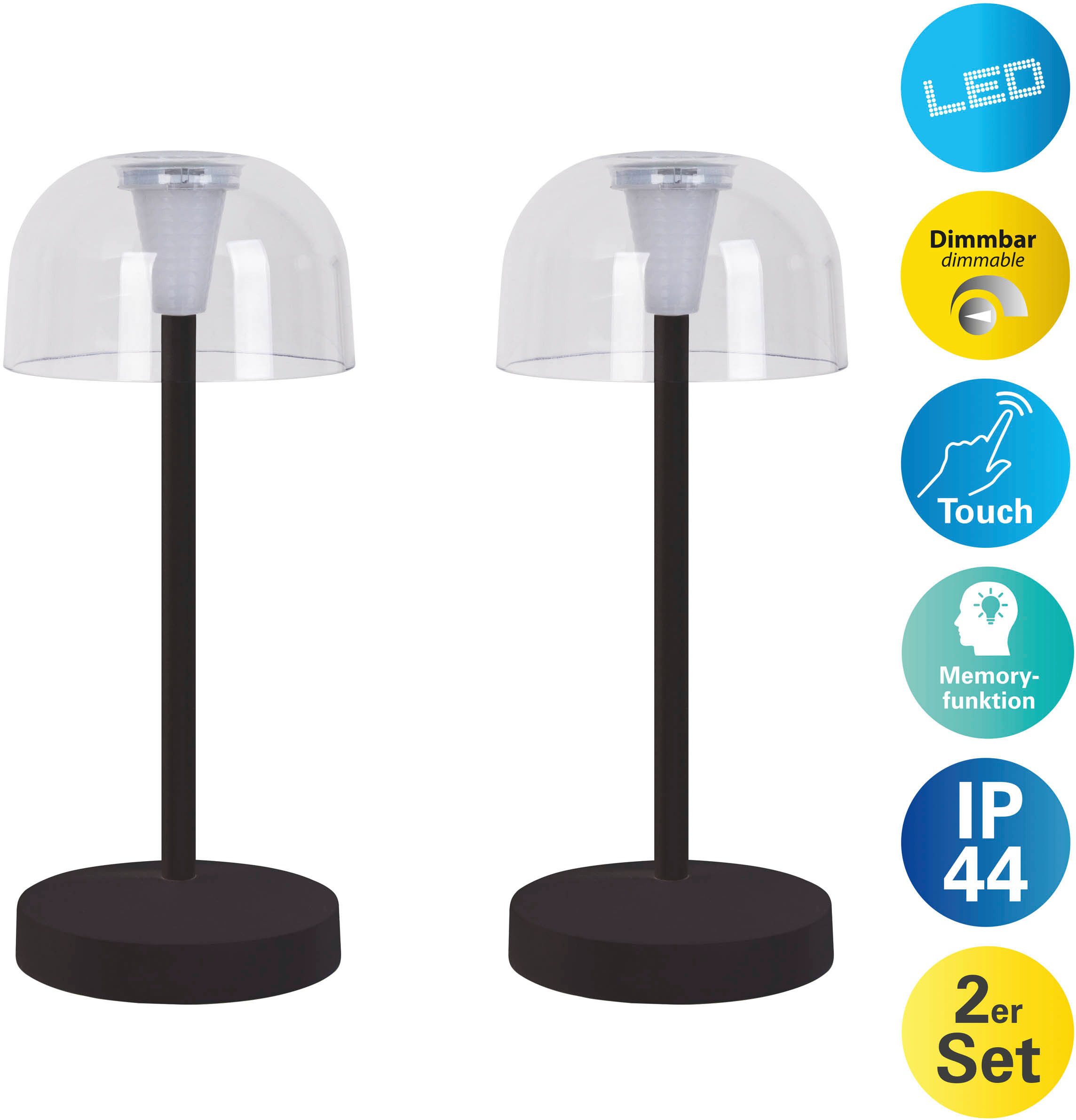 näve LED Tischleuchte Gomba 18,5 cm, günstig online kaufen