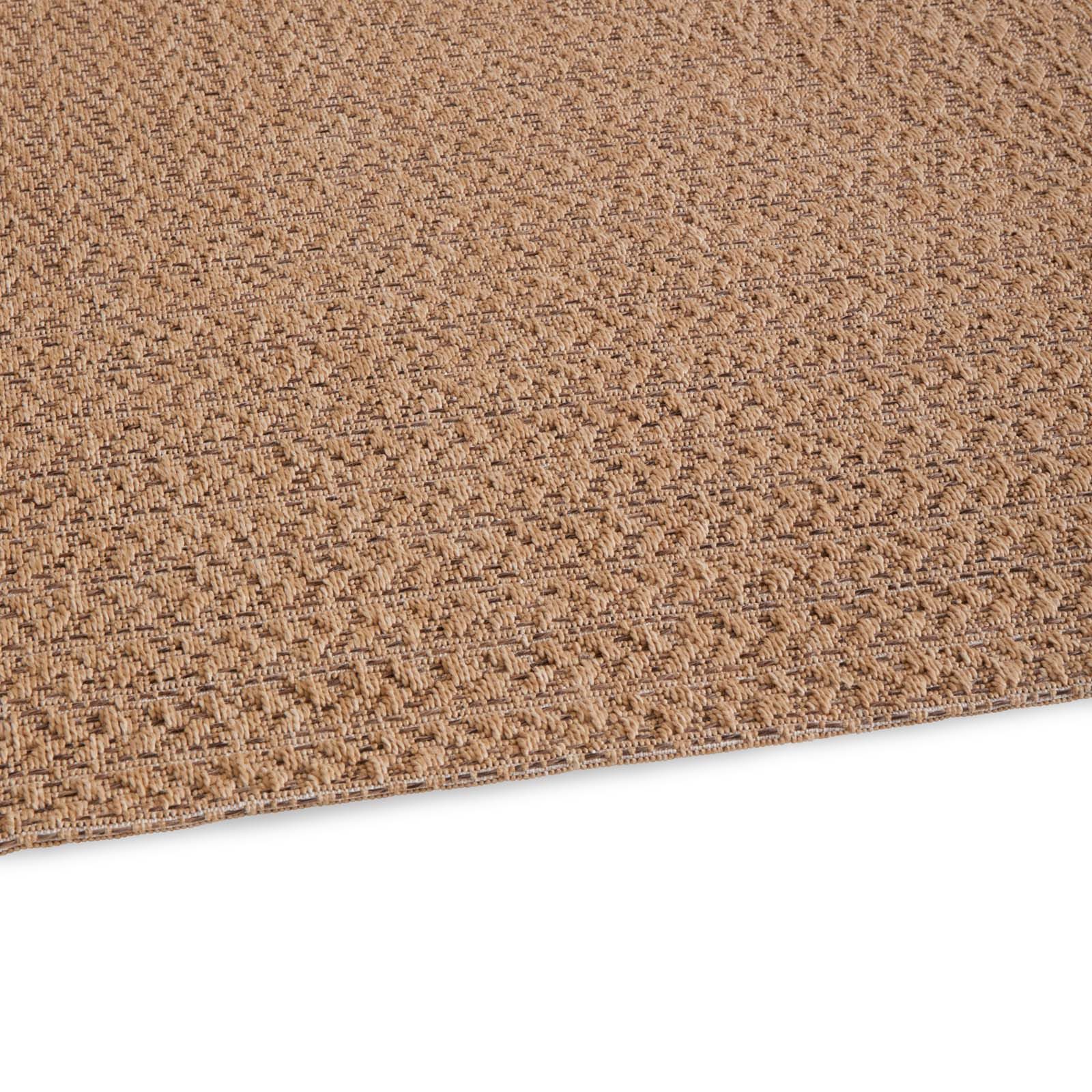 TaraCarpet Outdoorteppich Tara Carpet Sumatra Sumak Sisal Jute Look natur, rechteckig, Höhe: 10 mm, Küche Wohnzimmer Terrasse Garten Balkon natur 80x150 – Bild 5 von 5