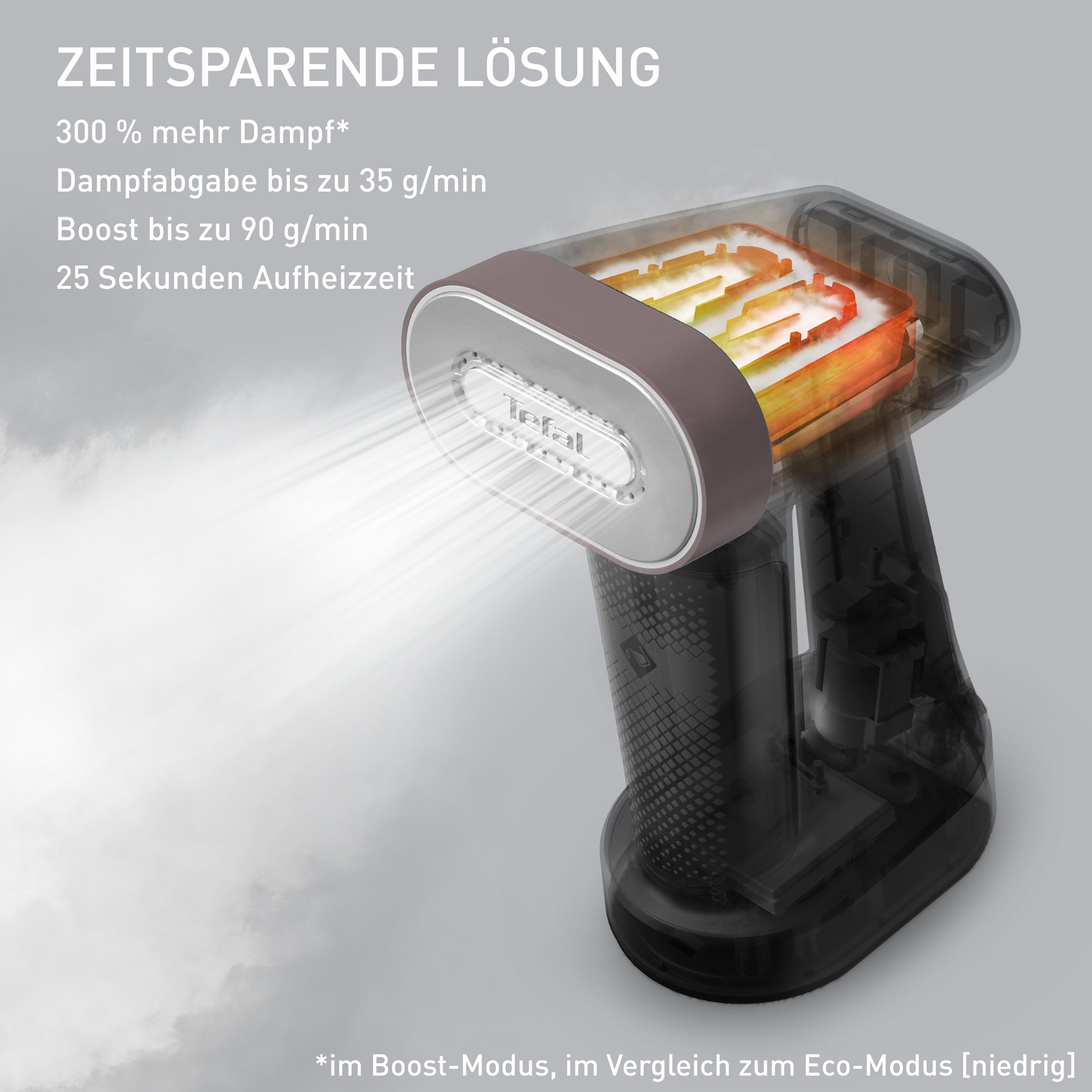 Tefal Dampfbürste DT8720 Pure Force 2-in-1, 1800 W, vertikal Dampfen, horizontal Bügeln, 12 Minuten Autonomie – Bild 5 von 5