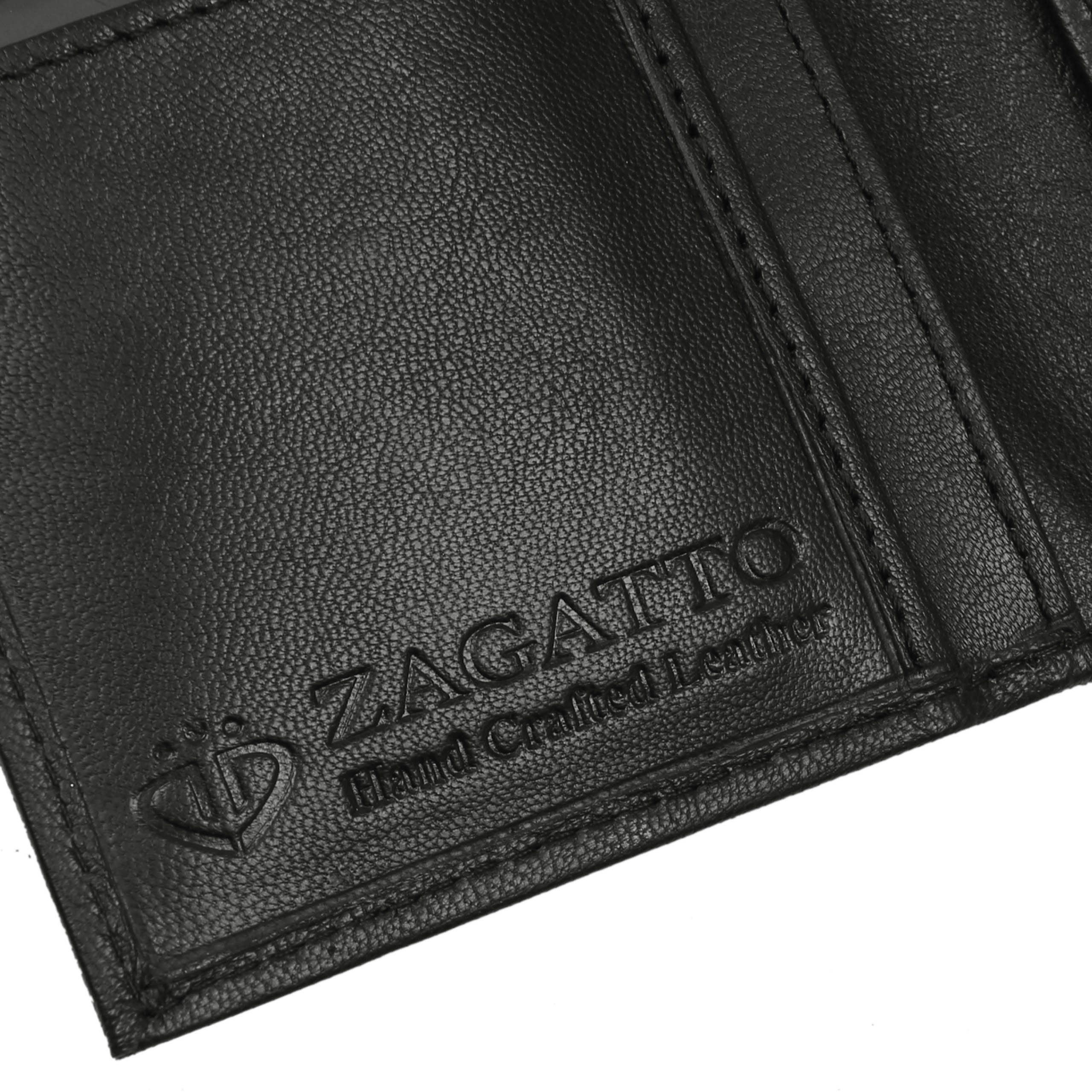 Sarcia.eu Geldbörse Portemonnaie Leder, Herren aus Zagatto RFID-Kartenschutz