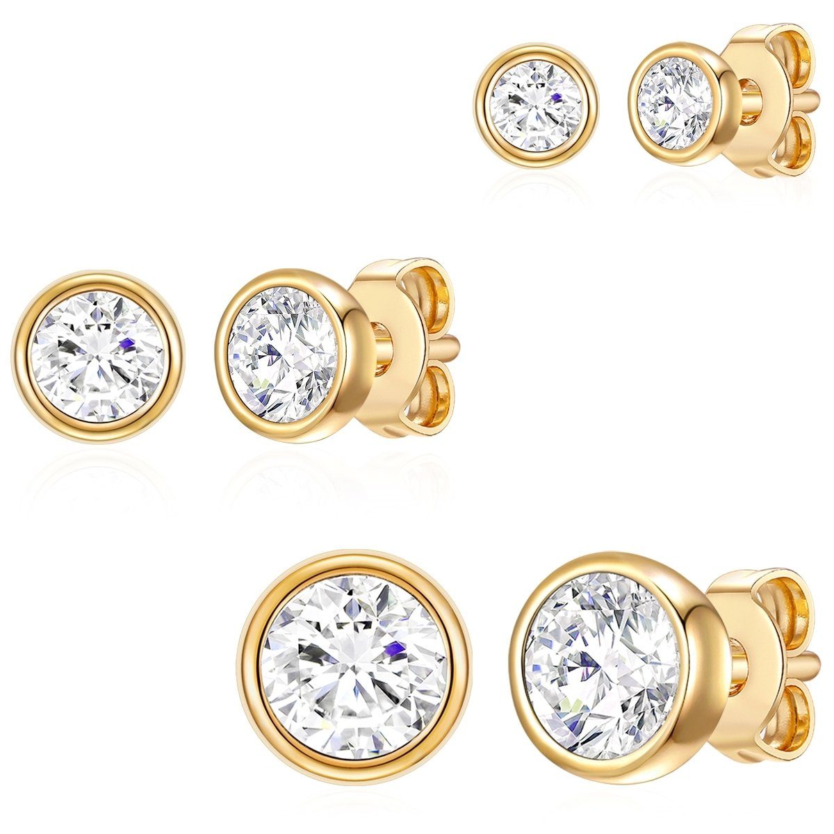 Rafaela Donata Schmuckset gelbgold (6-tlg), aus Sterling Silber günstig online kaufen
