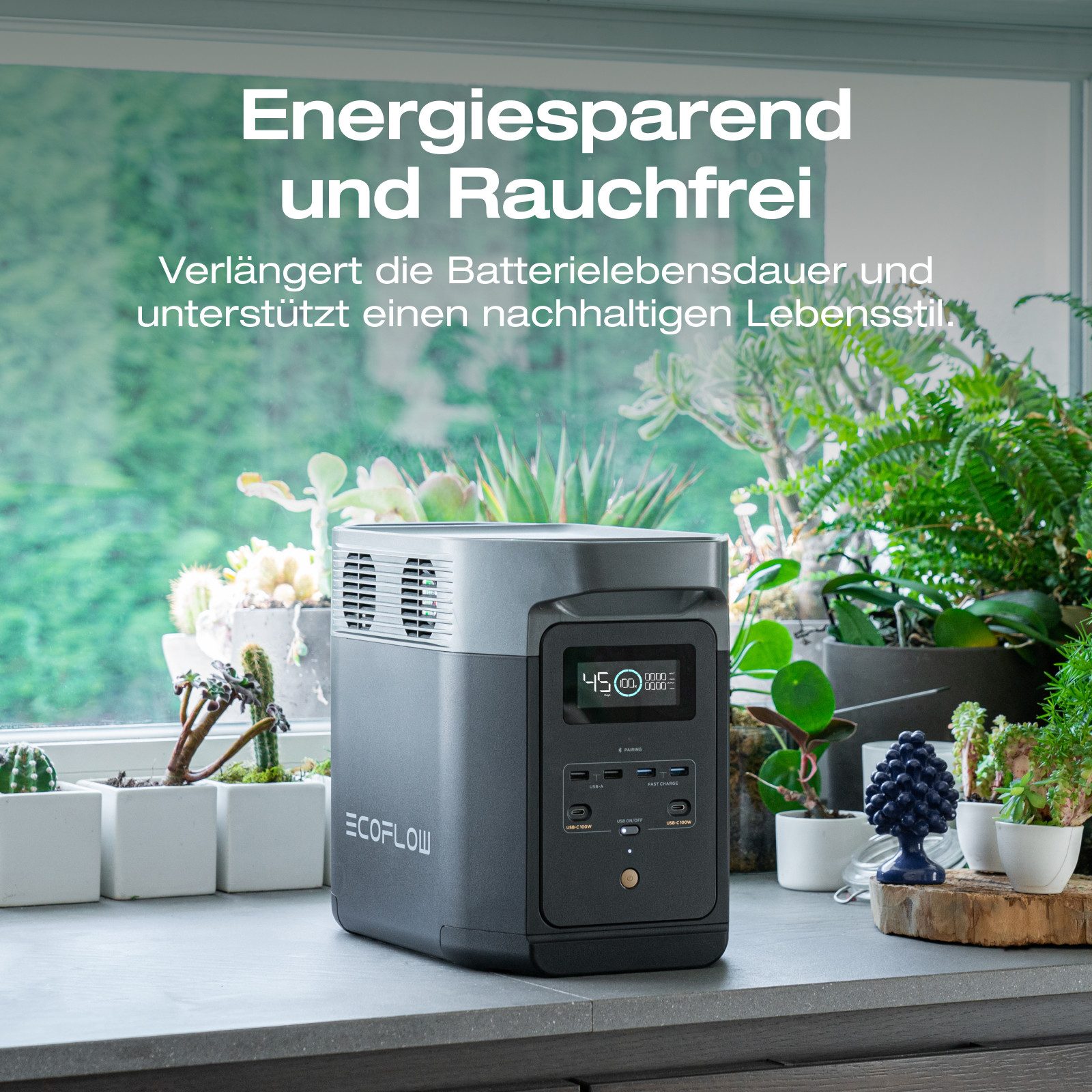 Ecoflow EcoFlow DELTA 2 Tragbare Powerstation mit 110W / 220W Solar Panel Powerstation EcoFlow DELTA 2 Tragbare Generator mit 110W Solar Panel EcoFlow DELTA 2 Tragbare Generator mit 220W Solar Panel 320000 mAh (220 V), Für die Stromversorgung, für Camping und Wohnmobile
