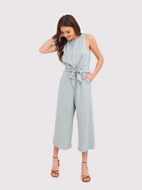 AX Paris Jumpsuit Mintfarbener, ärmelloser Overall mit Knoten vorne