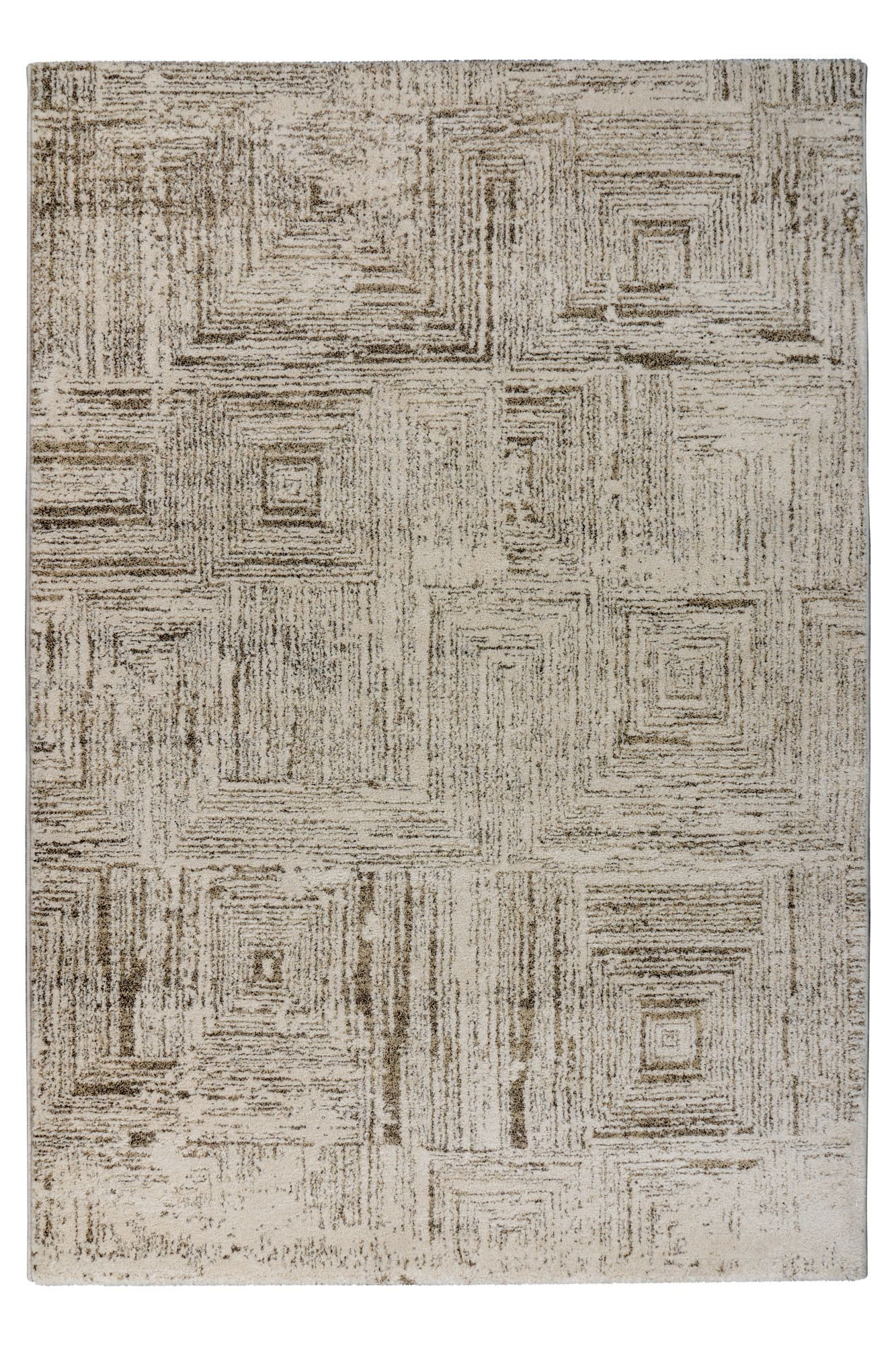 Kayoom Teppich Napoli 537, rechteckig, Höhe: 18 mm, Kurzflor, Modernes Muster, Fußbodenheizungsgeeignet, Wohnzimmer