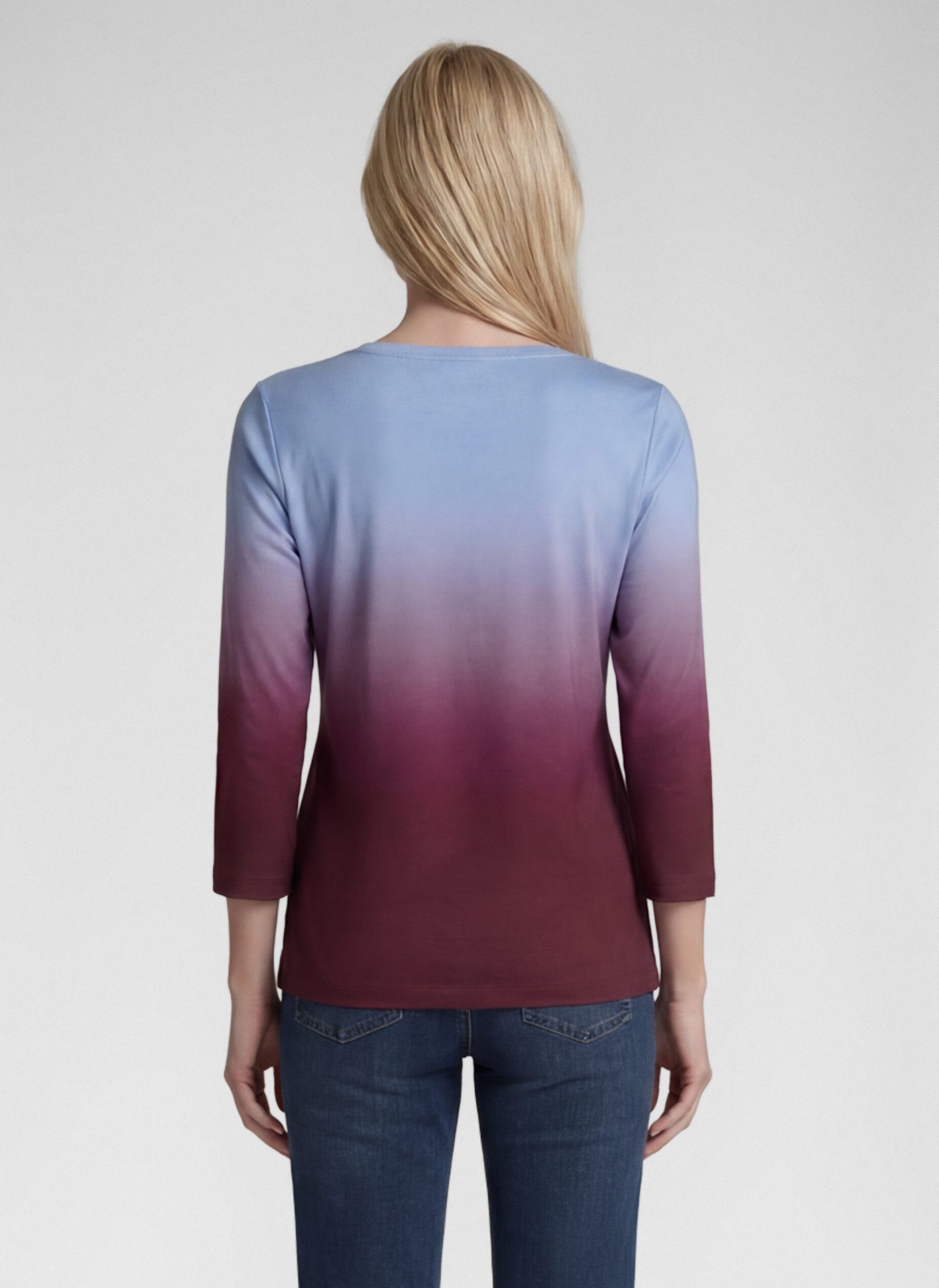 Rabe 3/4-Arm-Shirt mit Farbverlauf und Prints – Bild 3 von 5