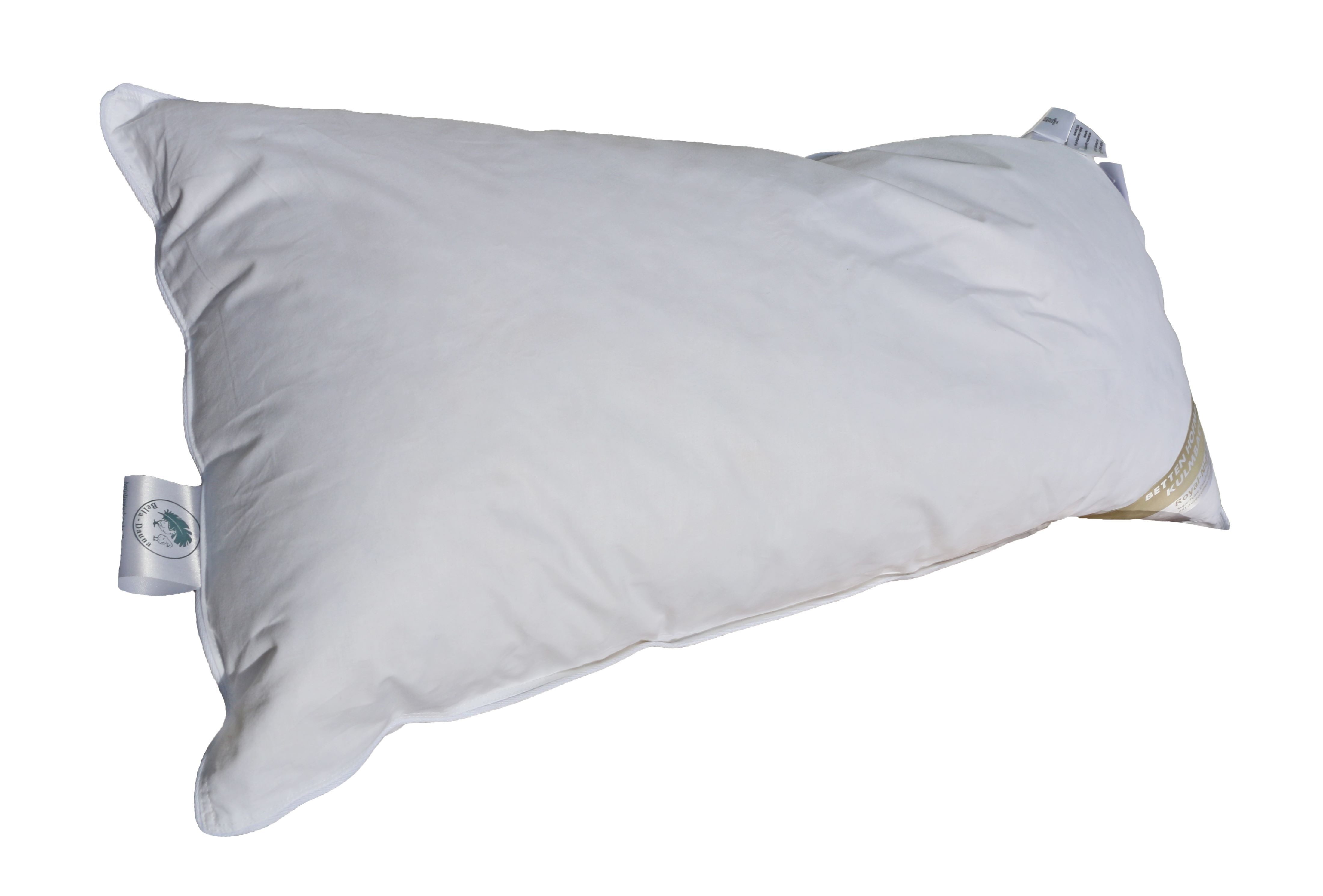 Betten Hofmann Federkopfkissen Betten Hofmann Premium Kopfkissen 40x80 Federkissen mit 15% Daunen, Füllung: 85% Federn, 15% Daunen, Bezug: 100% Baumwolle, Seitenschläfer, Rückenschläfer, strapazierfähig, made in Germany, allergikergeeignet