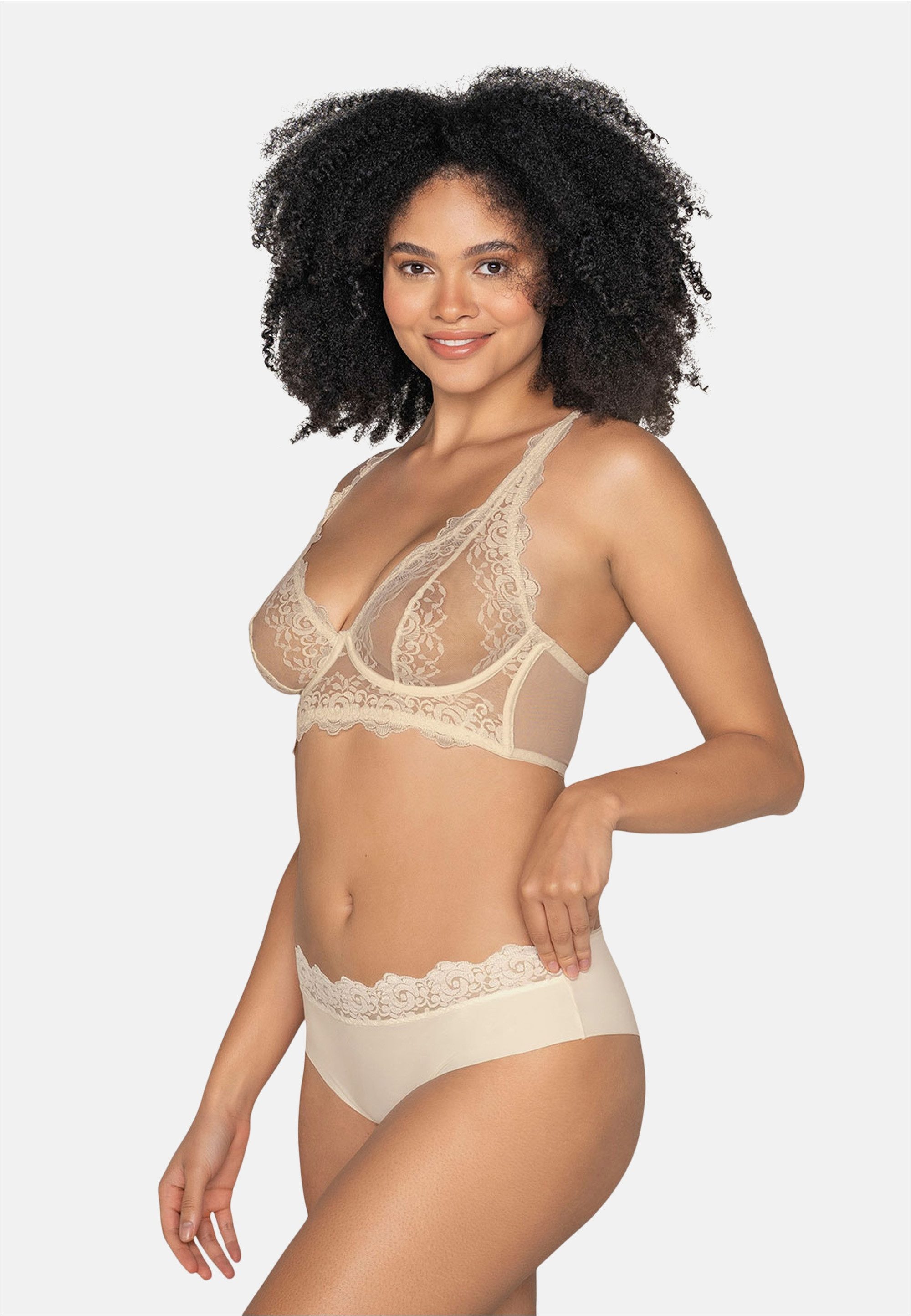 LEONISA Bügel-BH mit floraler Spitze