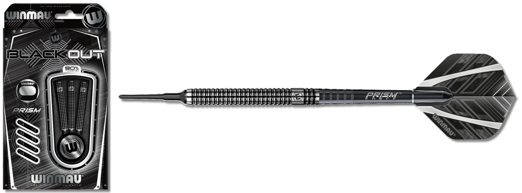 Dartpfeil Winmau Blackout Softdart 2061 18 g oder 20 g