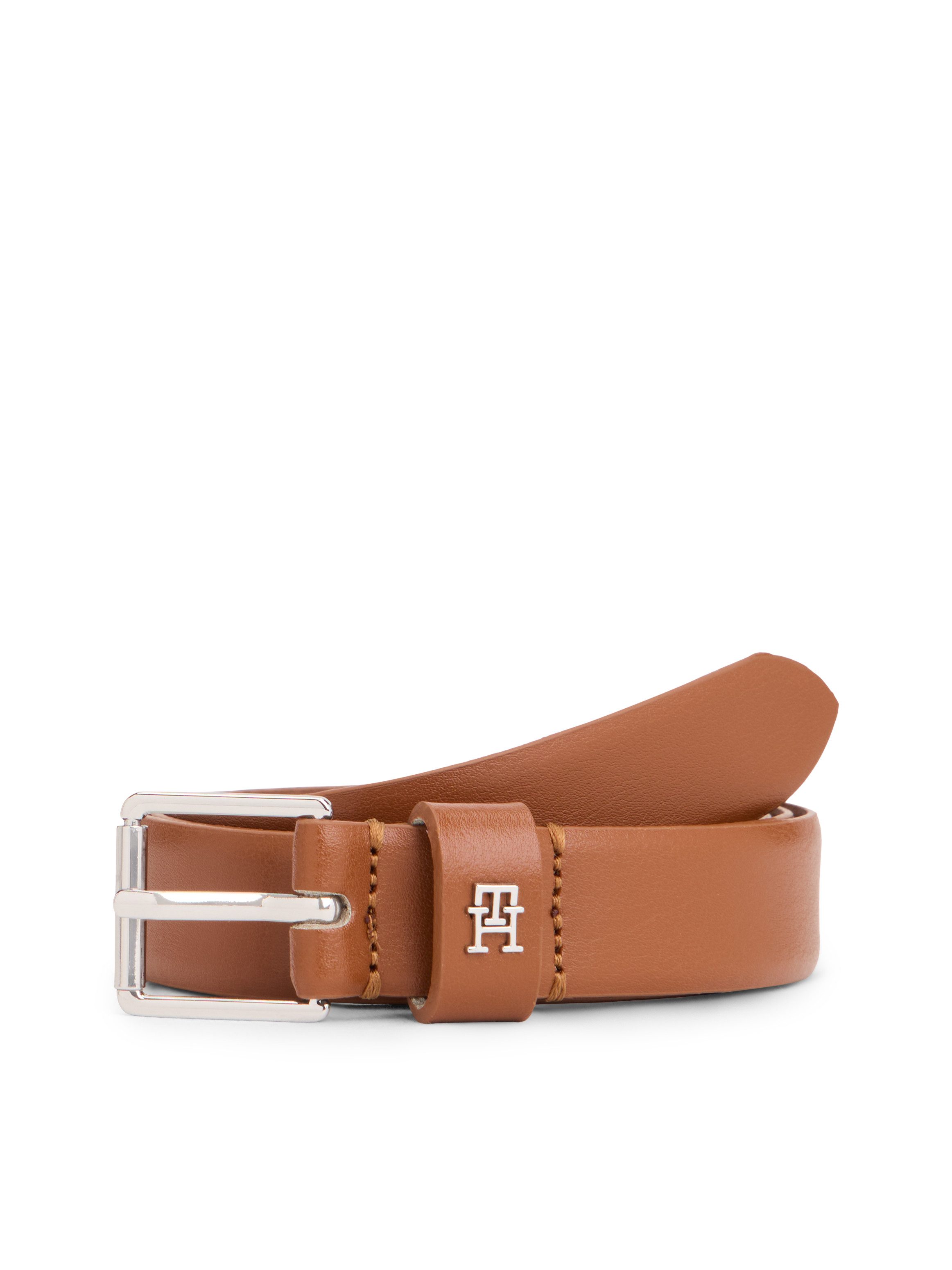 Tommy Hilfiger Ledergürtel SQUARE 2.5 cm breit SILVER Größenverstellbar durch Schnalle
