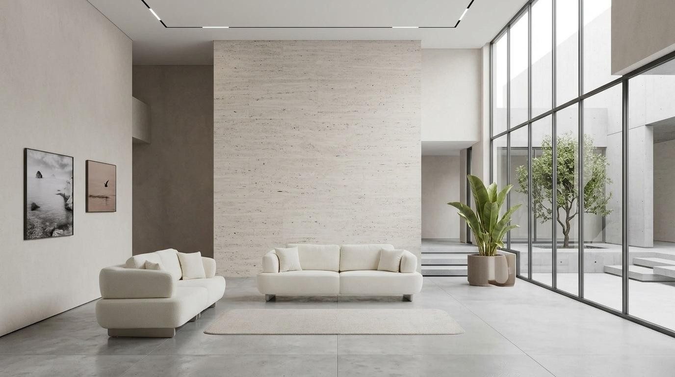 Xlmoebel 3-Sitzer Modernes 3-Sitzer Sofa in Weiß mit Stoffbezug und Kissen, Couchgarnitur 2 Teile, Made in Europa