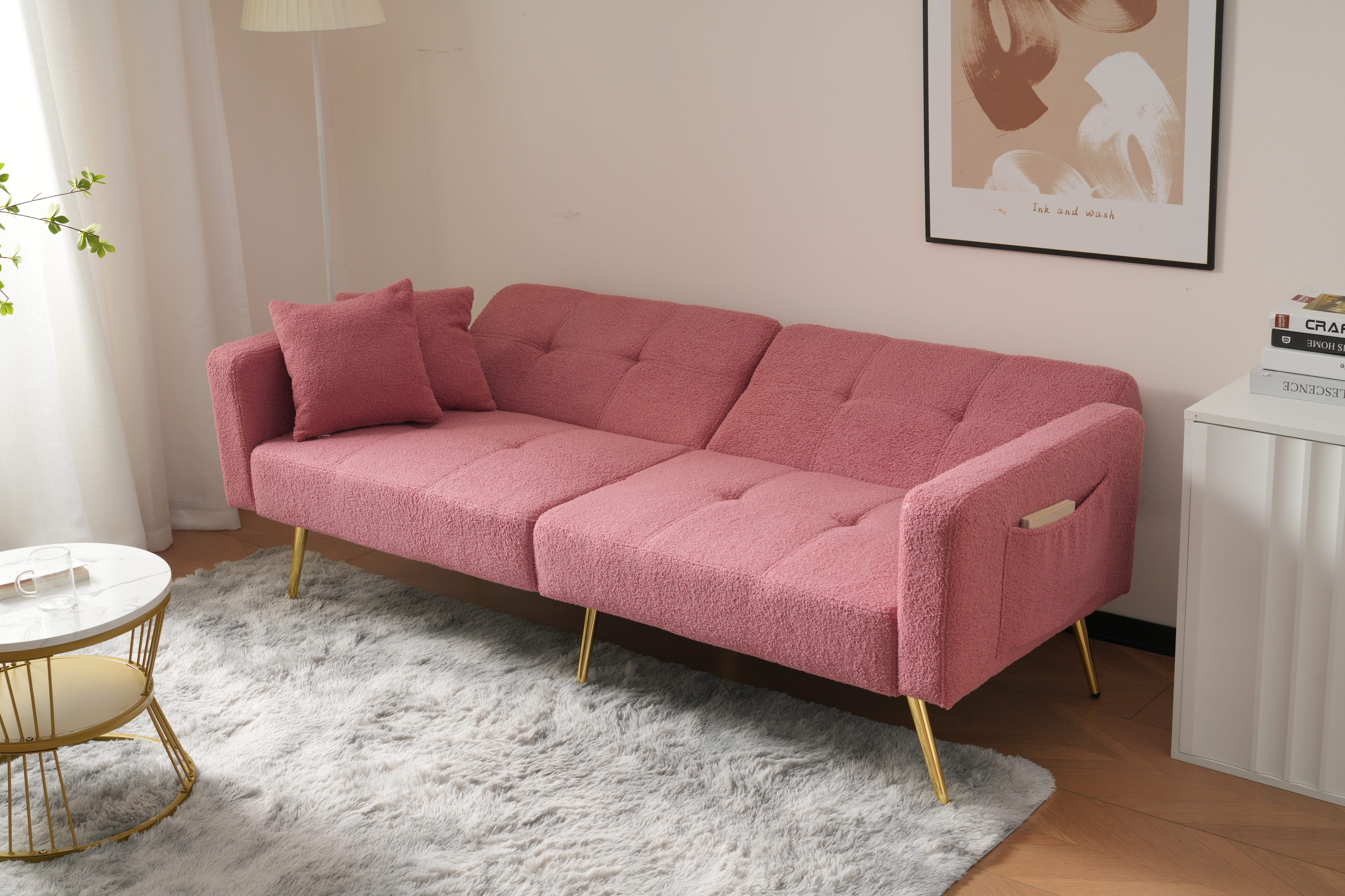 Merax Schlafsofa, mit Bettfunktion, Bettsofa, Klappsofa, günstig online kaufen