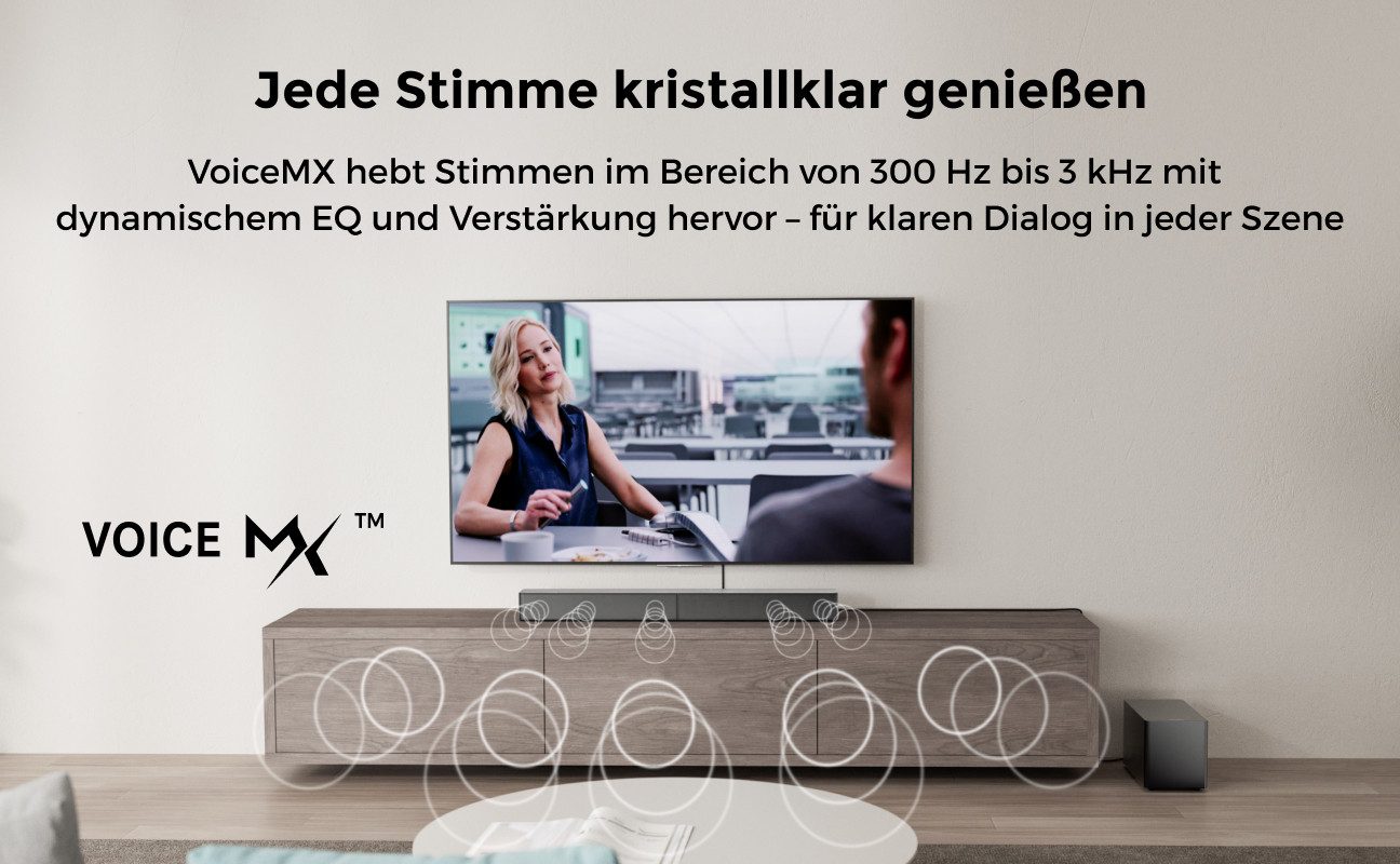 Ultimea Poseidon M60 Boom 5.1 Lautsprecher System 5.1-Kanal Dolby Atmos soundbar (Bluetooth, HDMI, 340 W, Kraftvoller Heimkino-Sound und präzisem Bass-Erlebnis) – Bild 5 von 5