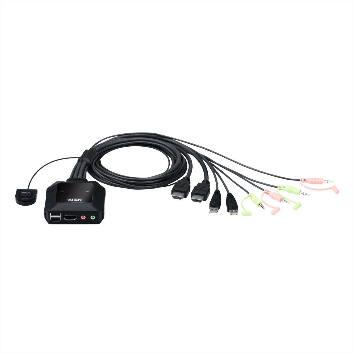 CS22H 2-Port USB 4K HDMI KVM Switch Computer-Adapter