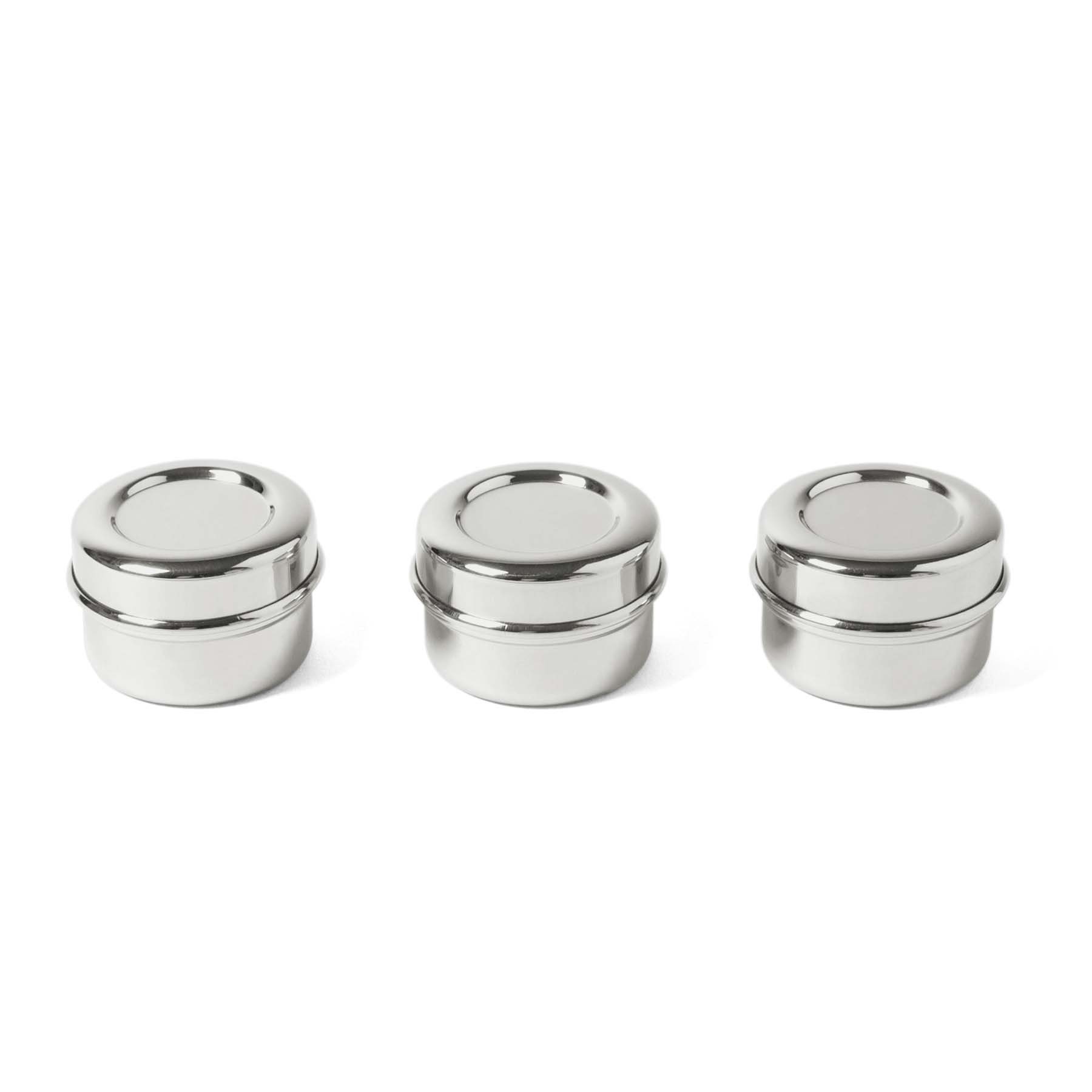 ECO Brotbox Lunchbox Chutney Boxen (3er Set), Edelstahl