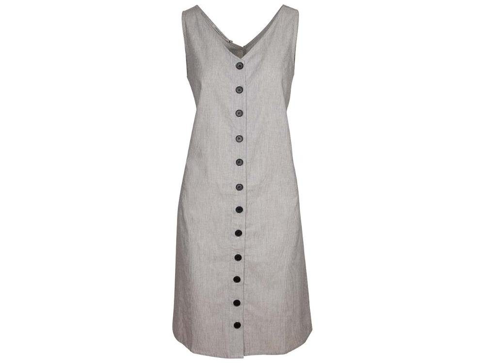 ORGANICATION Jerseykleid ORGANICATION Bio-Damen-Midi-Kleid mit Knopfleiste