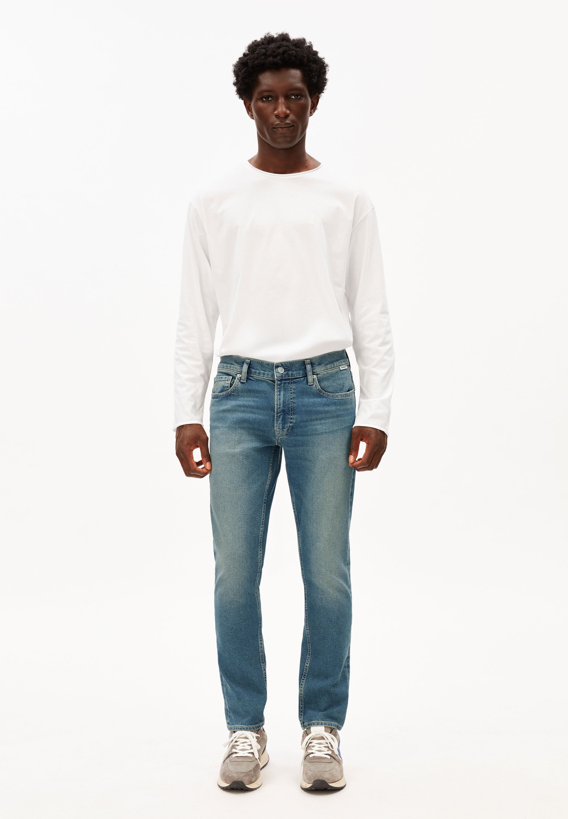 Armedangels Slim-fit-Jeans IAAN Jeans aus recycelter Baumwolle (Comfort-Stretch) Mid waist