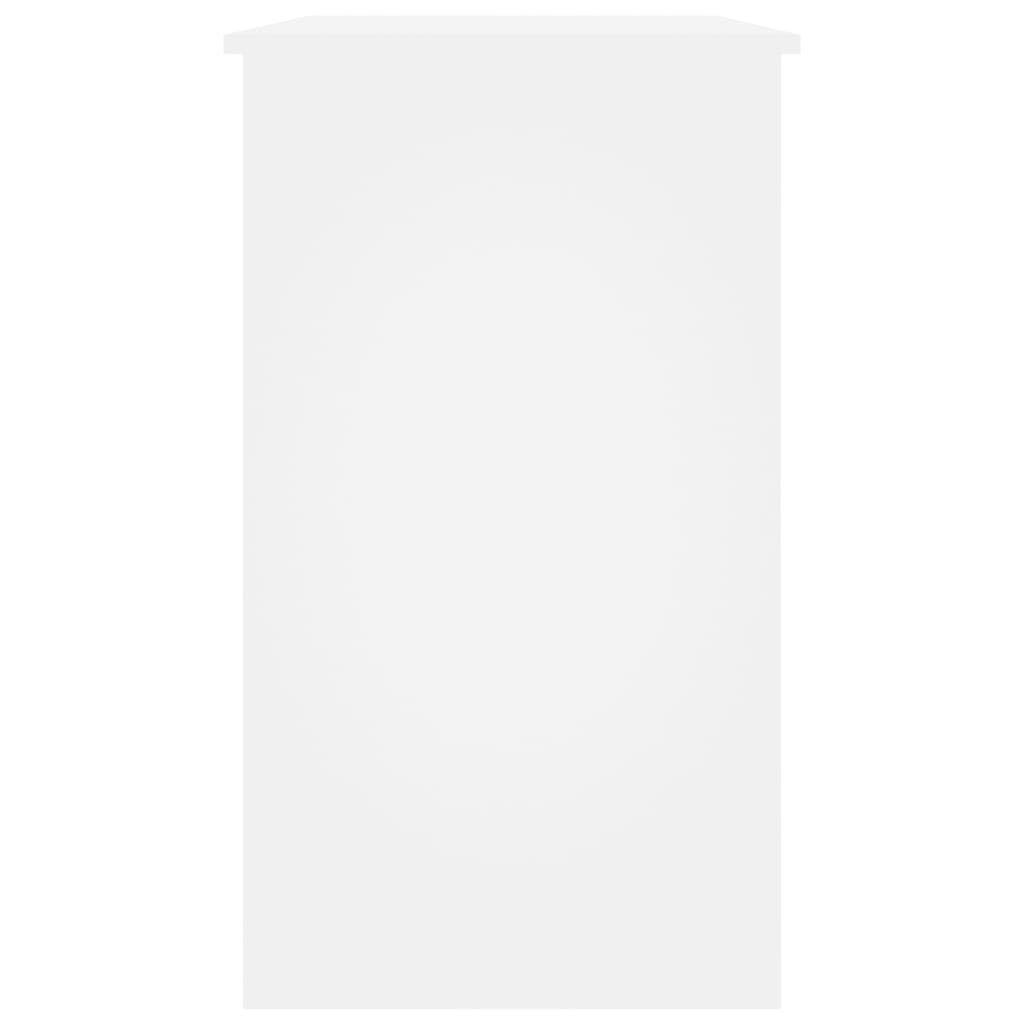 vidaXL Schreibtisch Holzwerkstoff Weiß Weiß 90x45x76 Weiß cm | Schreibtisch