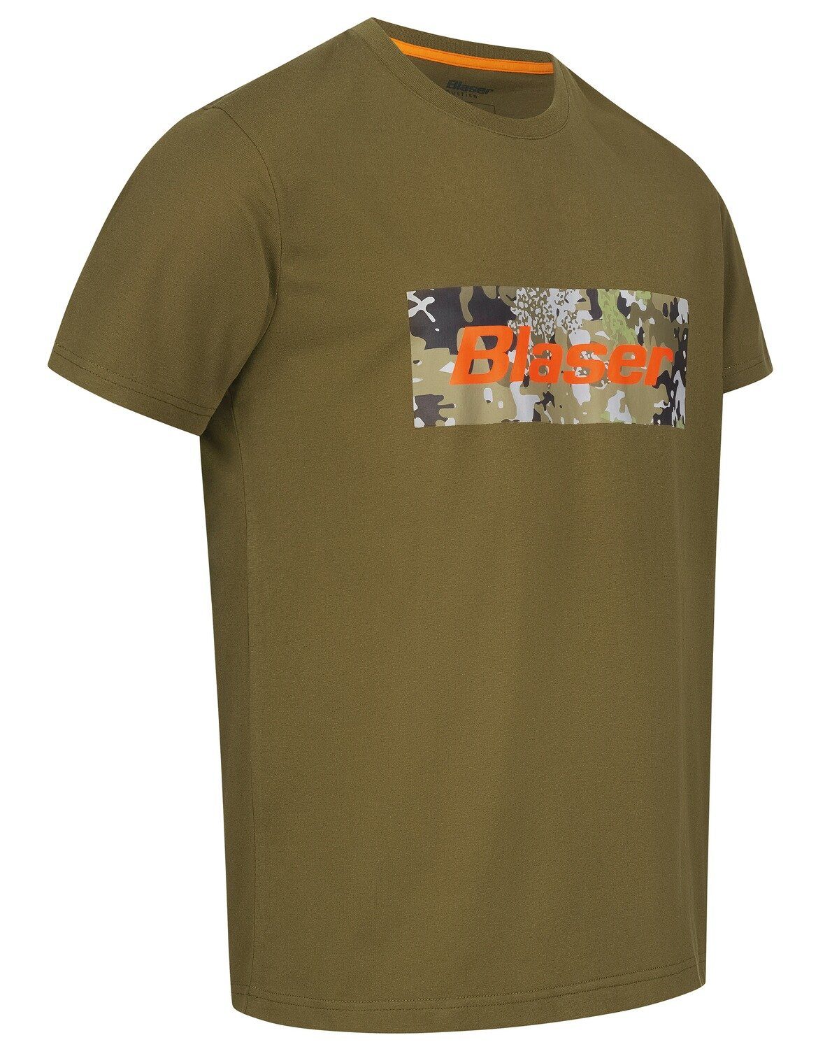HunTec Blaser T-Shirt Logo mit Dunkeloliv T-Shirt