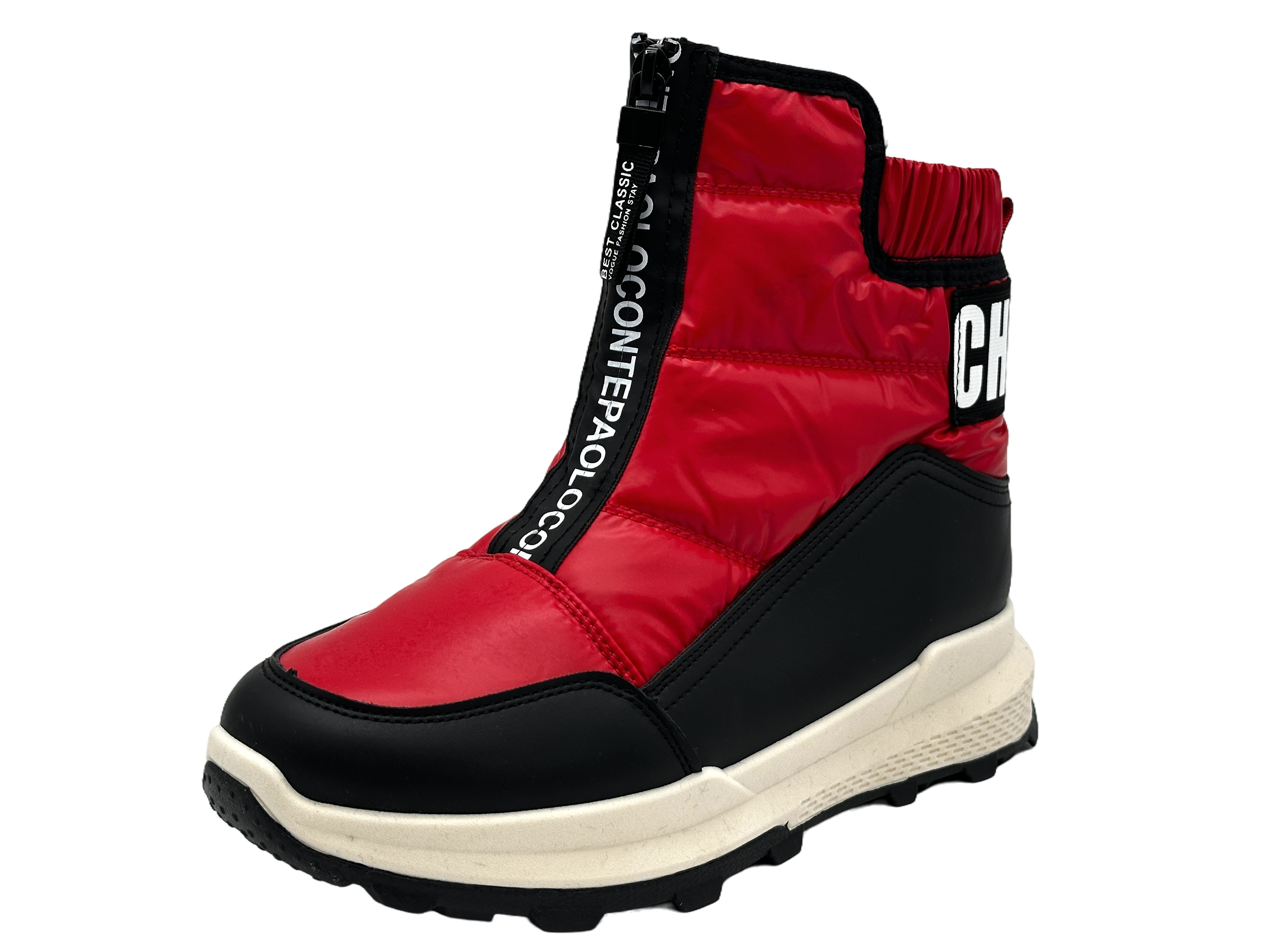 Nowaland Warme Damen Winterstiefeletten mit Reißverschluss Winterstiefelette Kunstfell-Futter und elastischer Schaft für optimalen Komfort – Bild 3 von 5