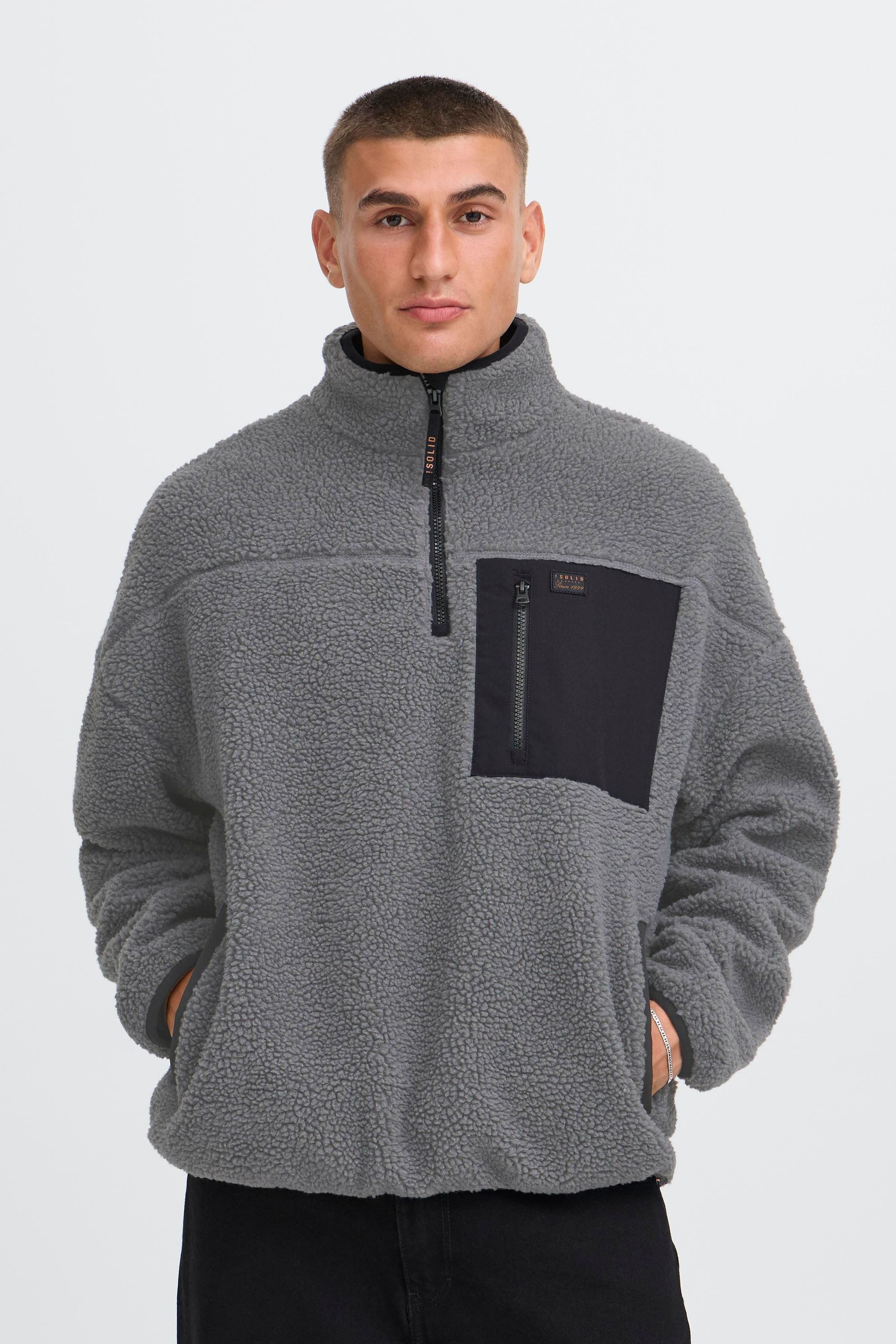 !Solid Plüschjacke SDMCWAIN Gemütliche Plüschjacke mit Brusttasche günstig online kaufen