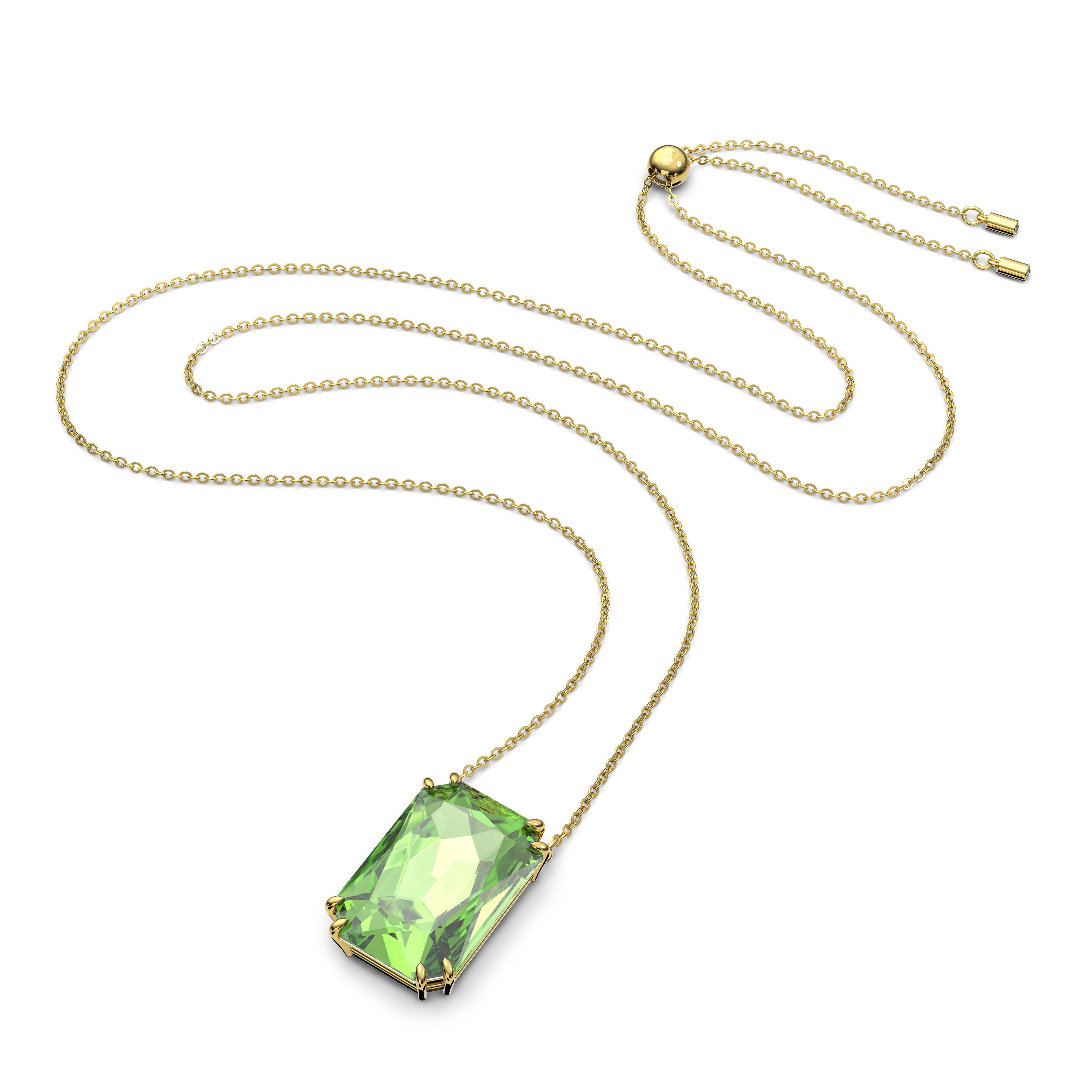 Swarovski Goldkette grün...