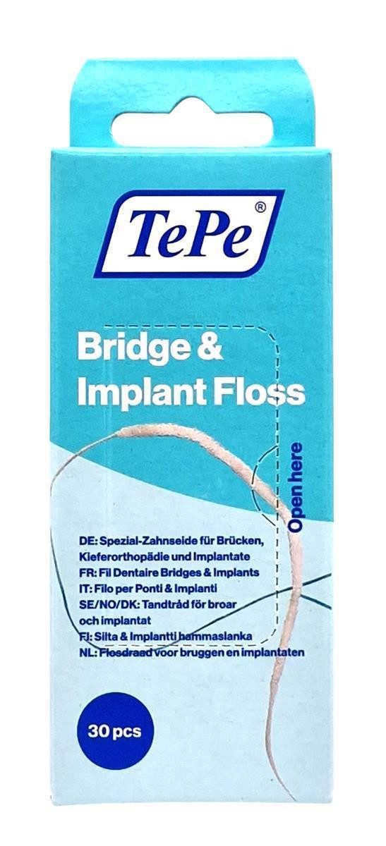 TePe Zahnseide TePe Bridge und Implantat Floss, (0-St)