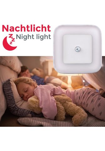 B.K.Licht Steckdosenleuchte BK_GD1133 LED naktinė lempa 2vnt. rinkinys Flurlicht su judesio jutiklis Weiß LED fest integriert Warmweiß Steckdosenlicht 3 meter Reichweite
