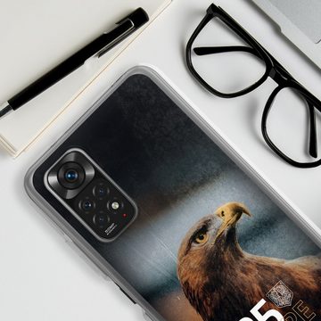 DeinDesign Handyhülle Eintracht Frankfurt 125 Jahre Eintracht Offizielles Lizenzprodukt, Xiaomi Redmi Note 11 Silikon Hülle Bumper Case Handy Schutzhülle