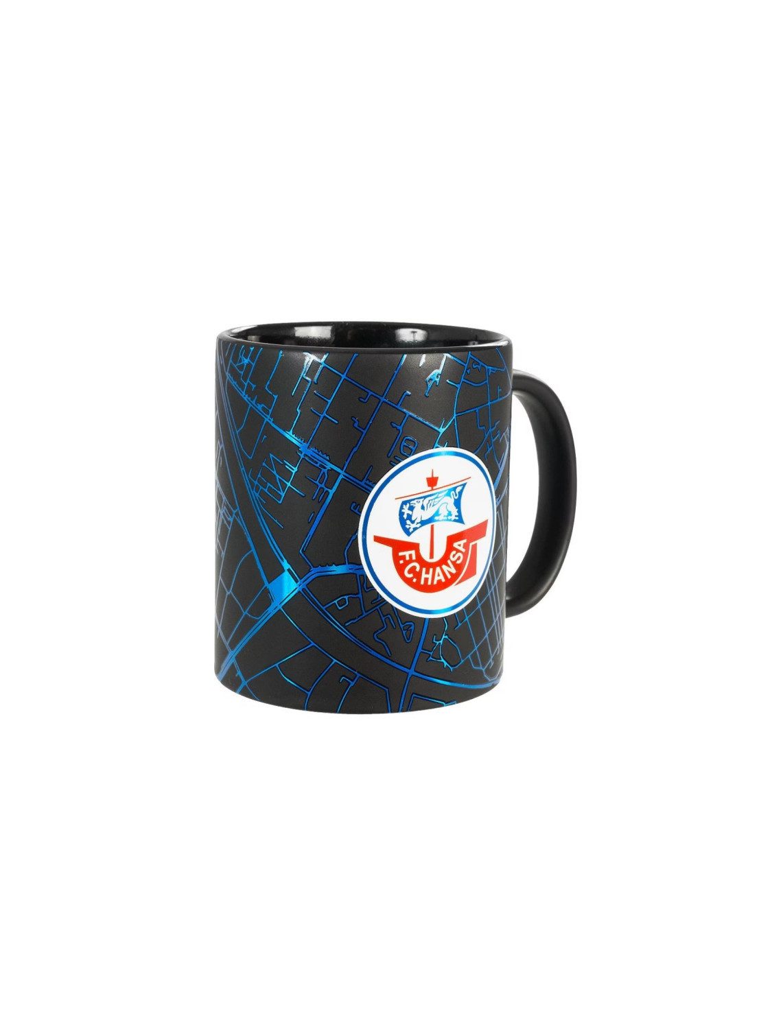 FC Hansa Rostock Becher Hansa Rostock Tasse Metallic, Keramik