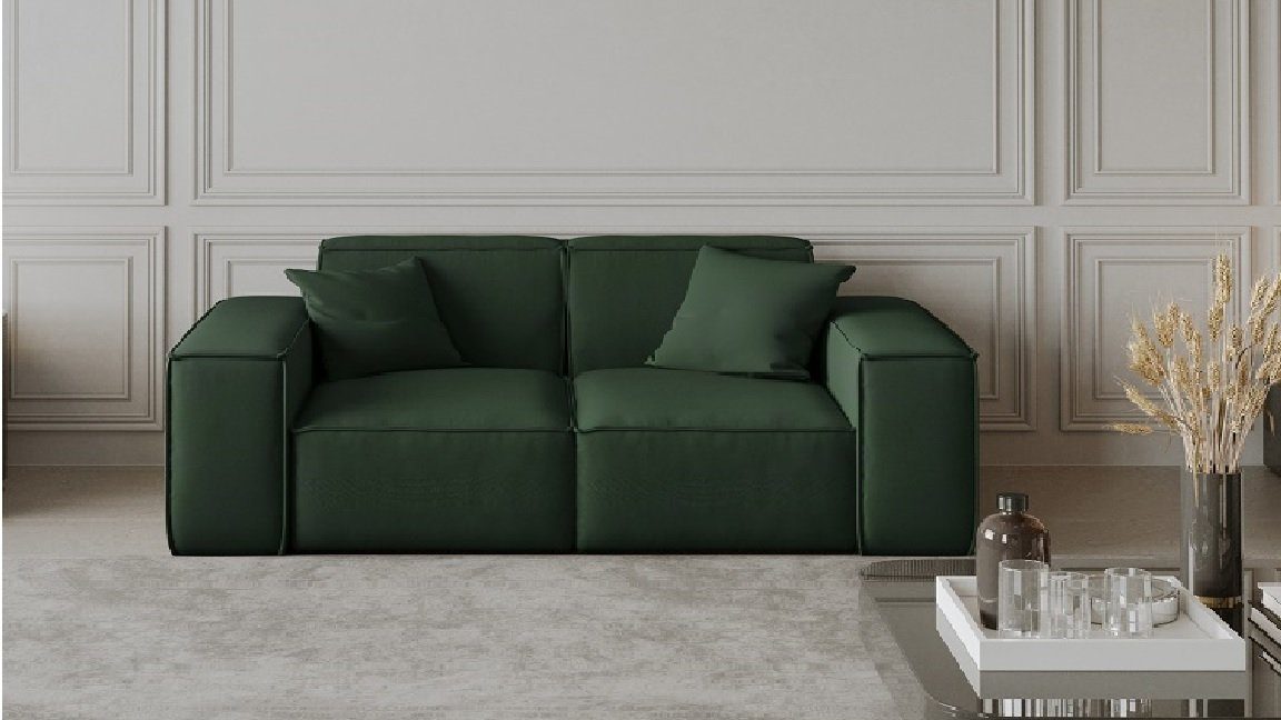 Fun Möbel Stoff Sofa Sofa inkl. in 2 CELES Zierkissen 2-Sitzer Designersofa
