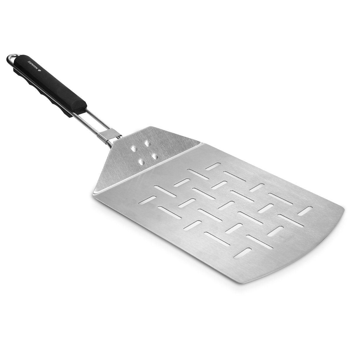 Pizzaschieber Faltbare Pizzaschaufel aus Edelstahl, 46x18 cm, auch für Grill