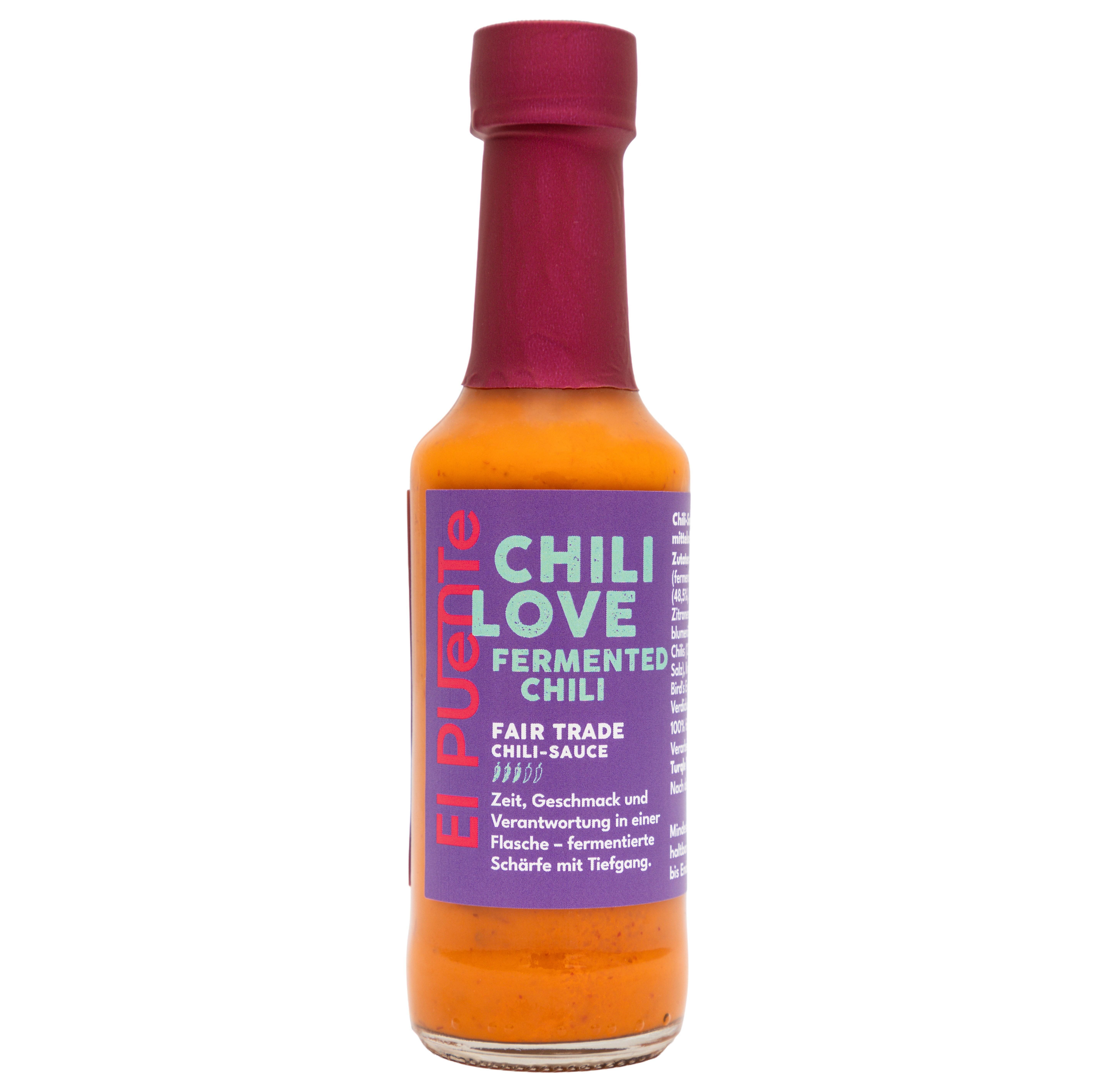 El Puente Grillsauce Chili Love Sauce - Fermented, Fair Trade, Vegan, Glutenfrei, Fair Trade