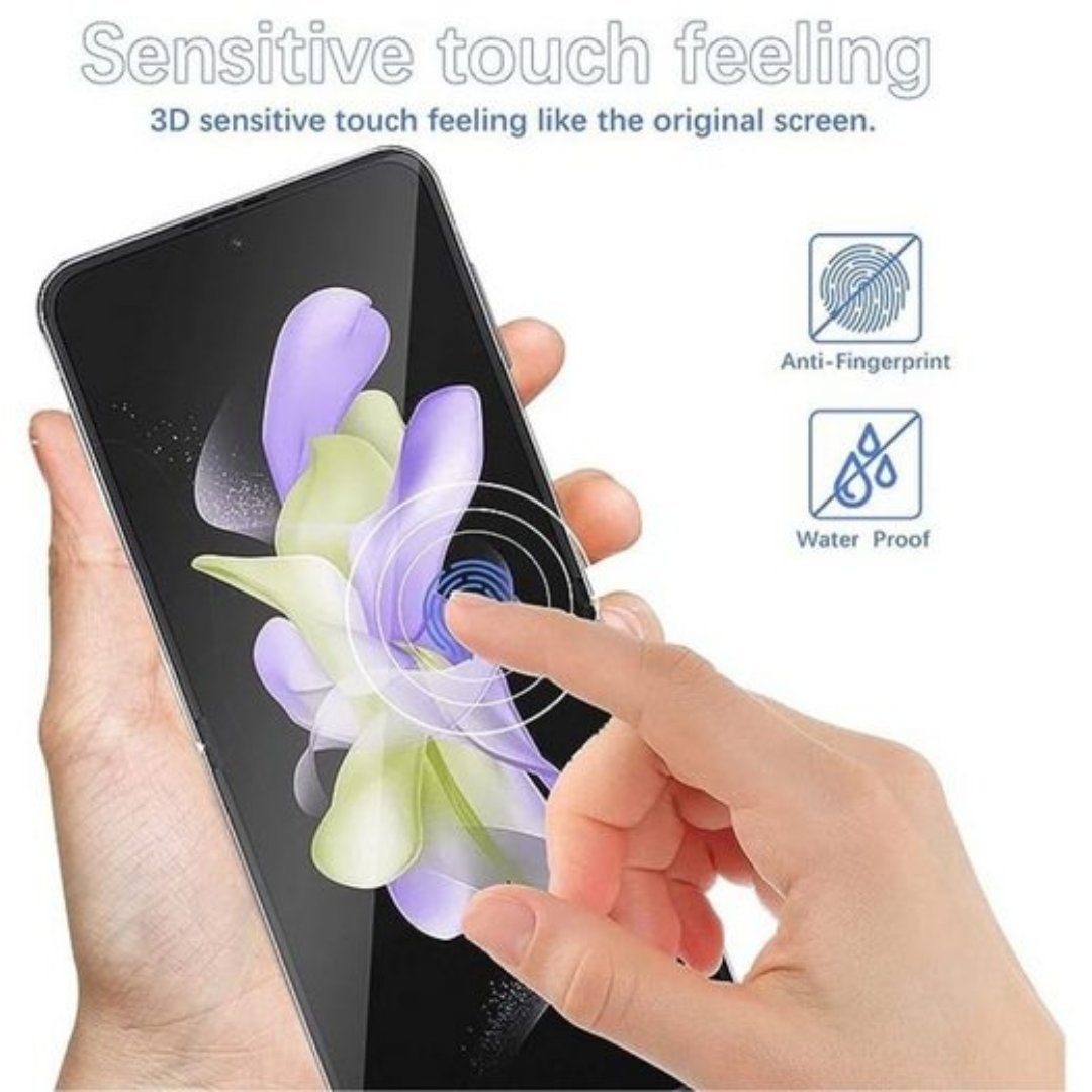 SmartUP Displayschutzglas 2X Panzerfolie für Samsung Galaxy Z Flip 4 5G Display Kamera Schutz – Bild 3 von 5