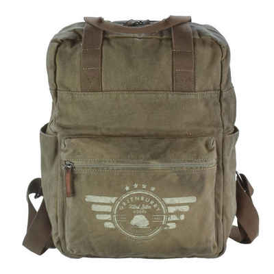 Greenburry Tagesrucksack Aviator, Rucksack, mit Tabletfach 22x31cm, 16oz Canvas im used Look