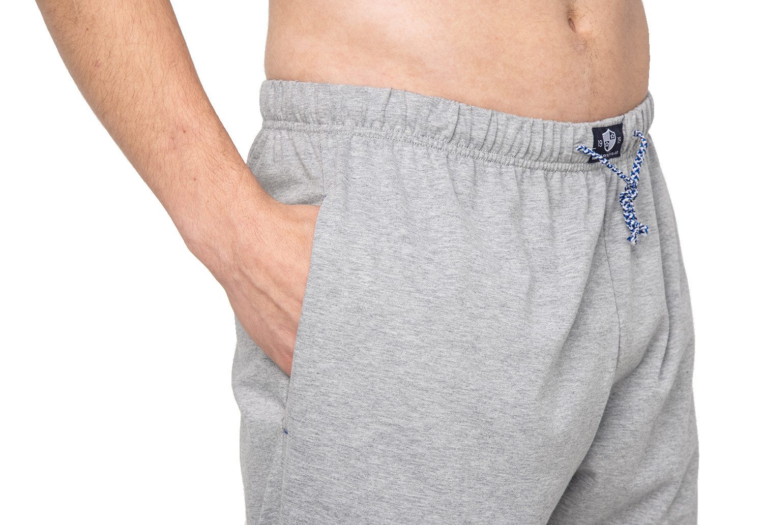 HAASIS Bodywear 1919 Pyjamahose Herren Pyjamahose mit Bündchen 77112876-gra günstig online kaufen