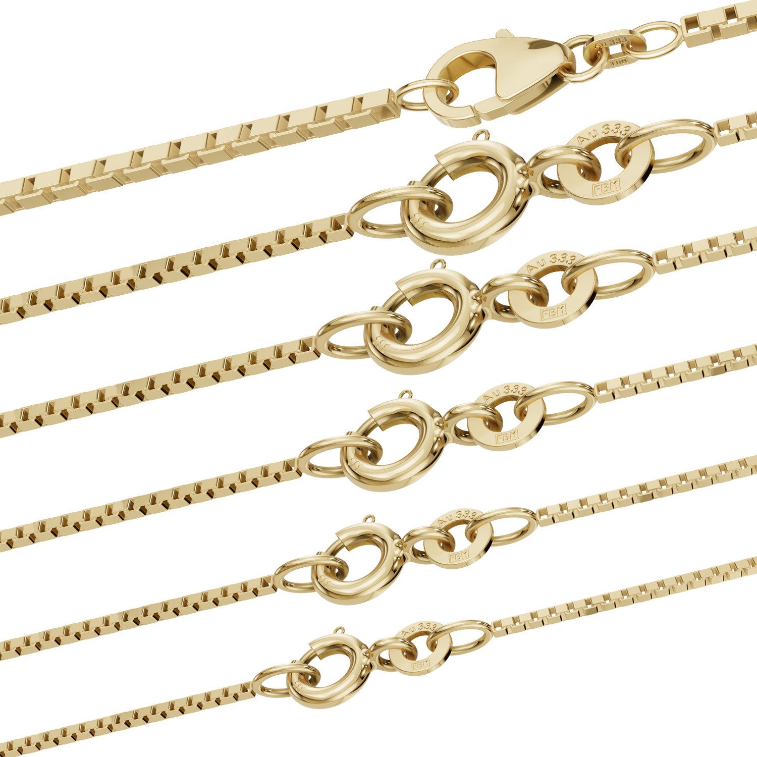 HOPLO Goldkette Goldkette Venezianerkette Länge 36cm Breite 0,7mm - 333-8 K günstig online kaufen