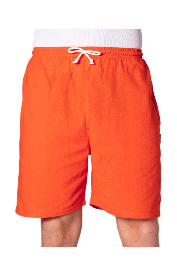 PANASIAM Shorts kurze Hose aus 100% Baumwolle Basic Stoffhose mit Taschen & Gummibund Sommerhose Sweatshorts Casual Loungewear Wellnesshose Strandshorts