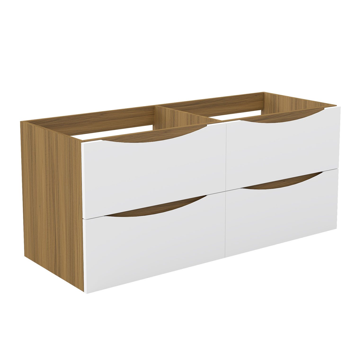 duschspa Waschtisch Waschbecken mit Unterschrank Badmöbel Set Waschtisch mit Unterschrank (Smiley), 50/60/80/100/120 cm