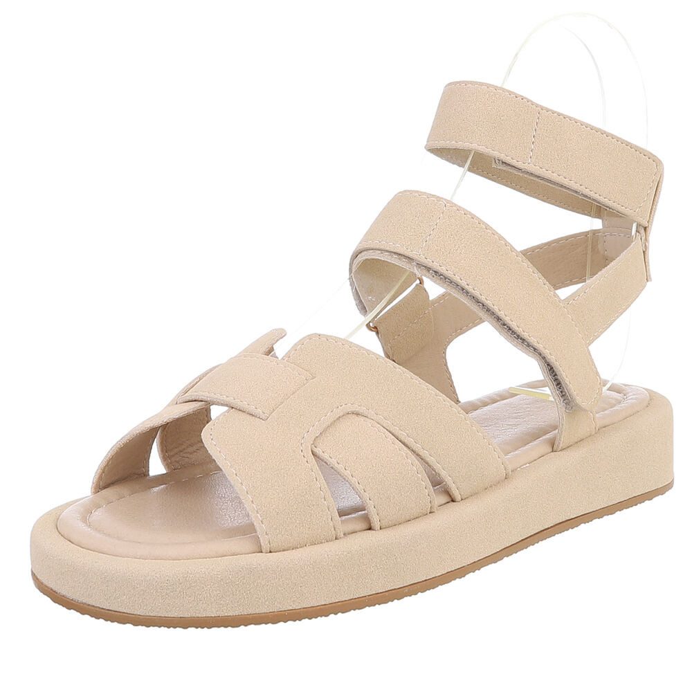 Ital-Design Bequeme Damen-Sandalen mit breiten Riemen günstig online kaufen