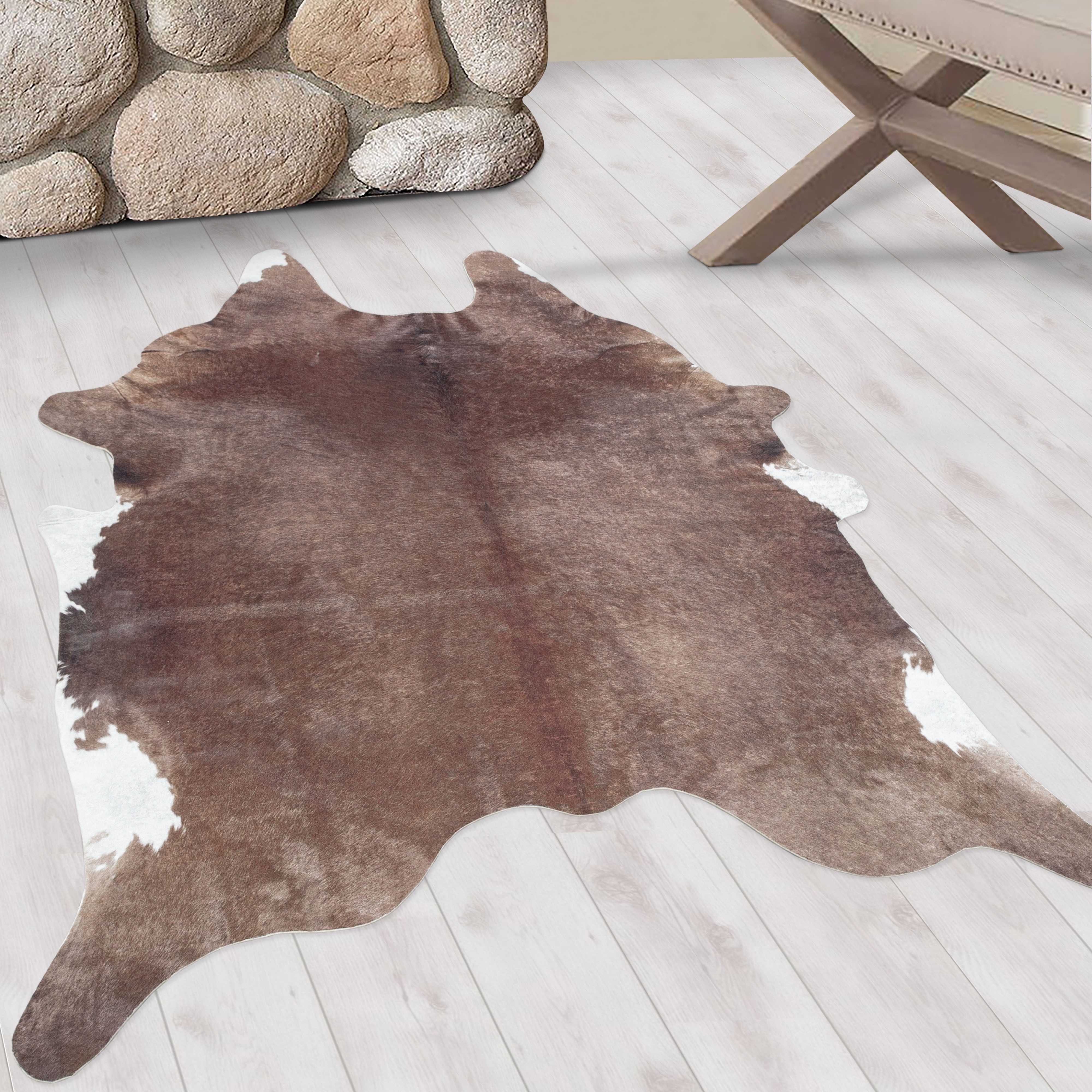 KADIMA DESIGN Teppich GASTEIN Wohnzimmer Schlafzimmer Waschbar Wohnzimmerteppich Robust, Sonderform, Höhe: 7 mm, 150x200 cm, Esszimmer Webteppich Strapazierfähig Waschbar