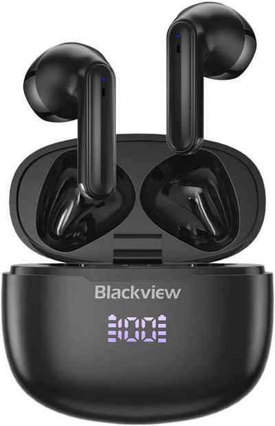 blackview Wasserdicht nach IPX7,LED-Anzeige In-Ear-Kopfhörer (Mit 13-mm-Dynamiktreibern liefern sie detailreichen Sound, tiefe Bässe und klare Frequenzen, während Geräuschunterdrückung störende Hintergrundgeräusche blockiert., mit Leistungsstarker Akku, Hervorragende Klangqualität, Eigenschaften)