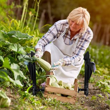 relaxdays Arbeitshocker Kniebank für Gartenarbeit