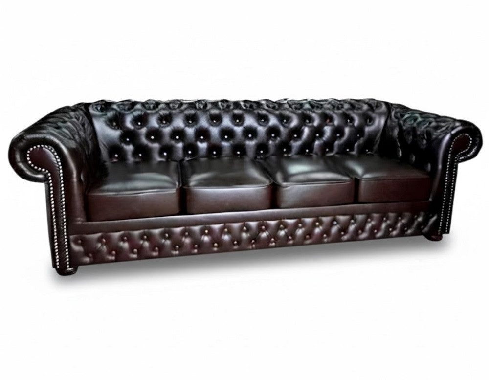 JVmoebel Chesterfield-Sofa Polster-Sofa Lord aus 100% Leder in stilvollem Design, Made in Europa